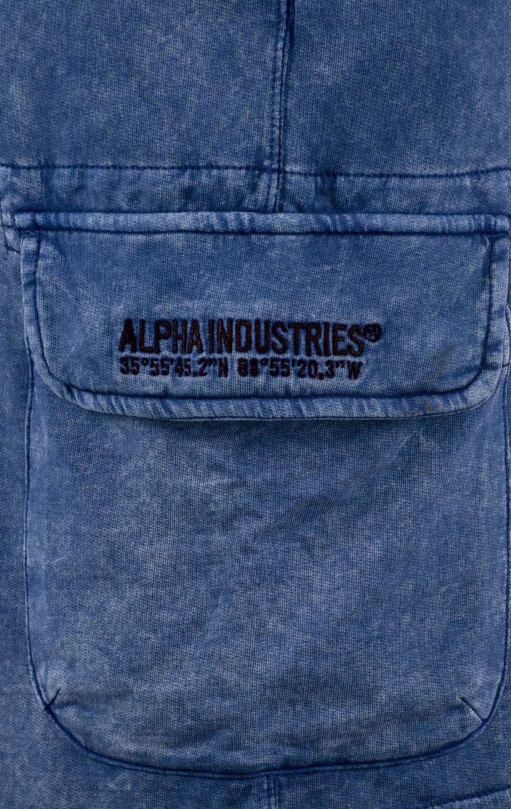 Шорты трикотажные ALPHA INDUSTRIES TERRY DYED SHORT SS 25 m rep. blue 