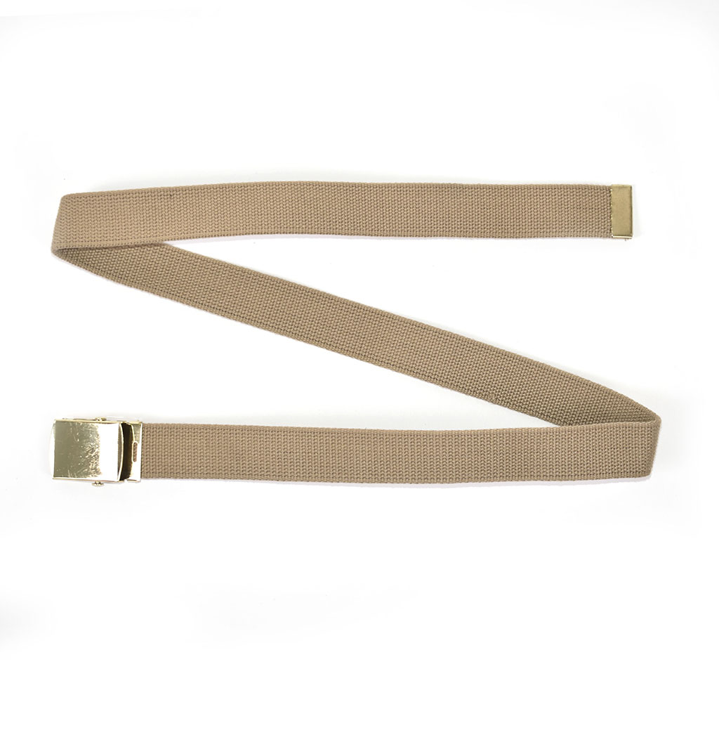 Ремень брючный брезент gold buckle khaki Голландия