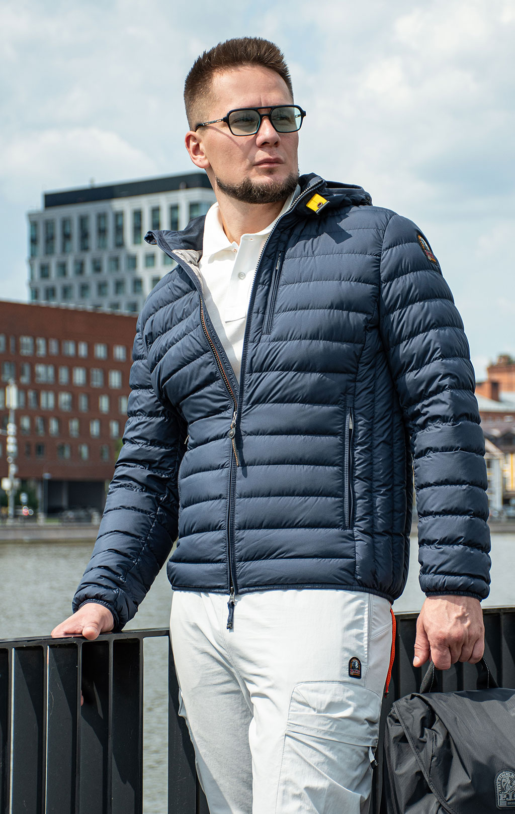 Куртка-пуховик лёгкая PARAJUMPERS UGO SS 25 blue navy 