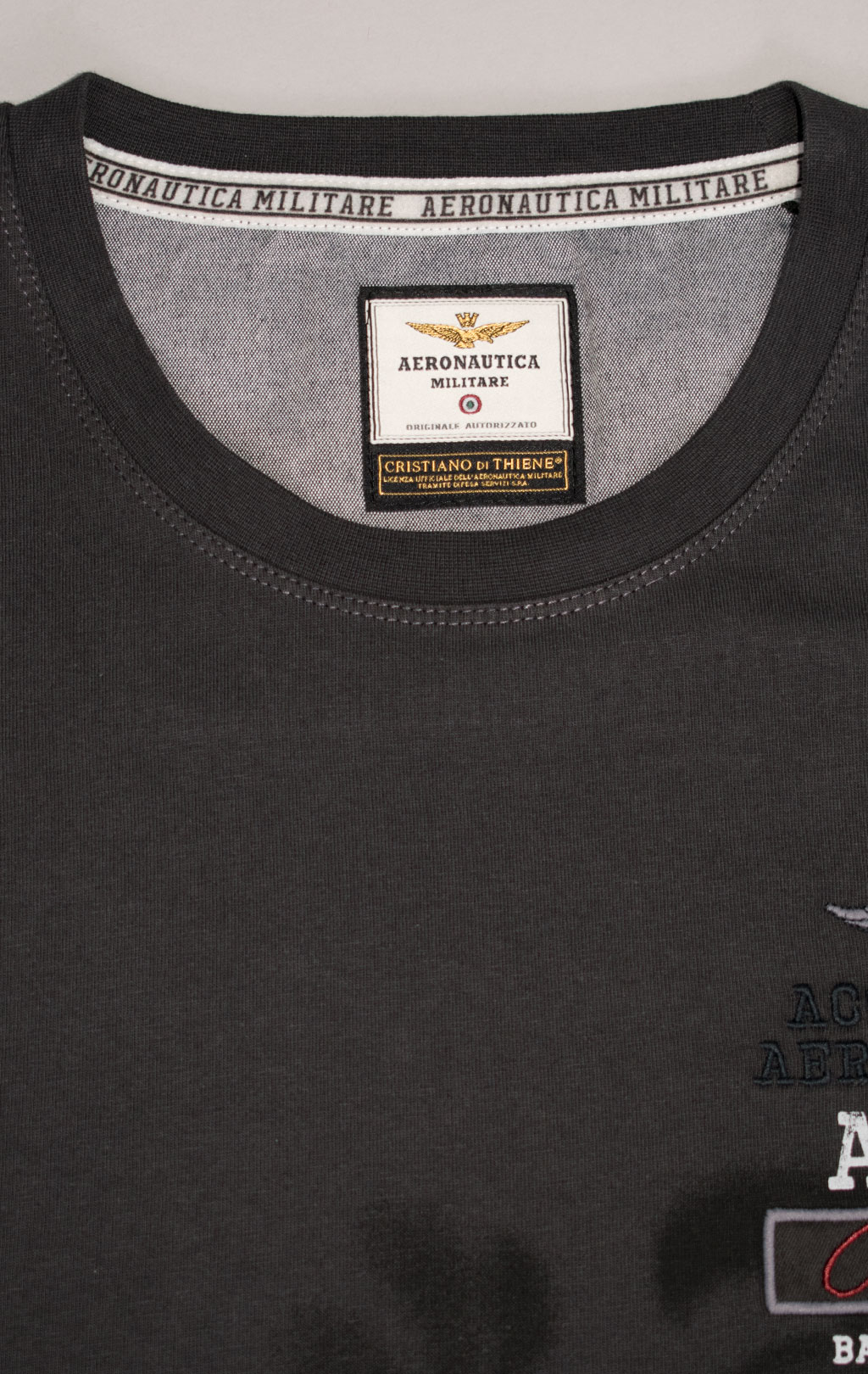 Футболка AERONAUTICA MILITARE GRIFO PRINT SS 24/TR anthracite grey (TS 2200) 