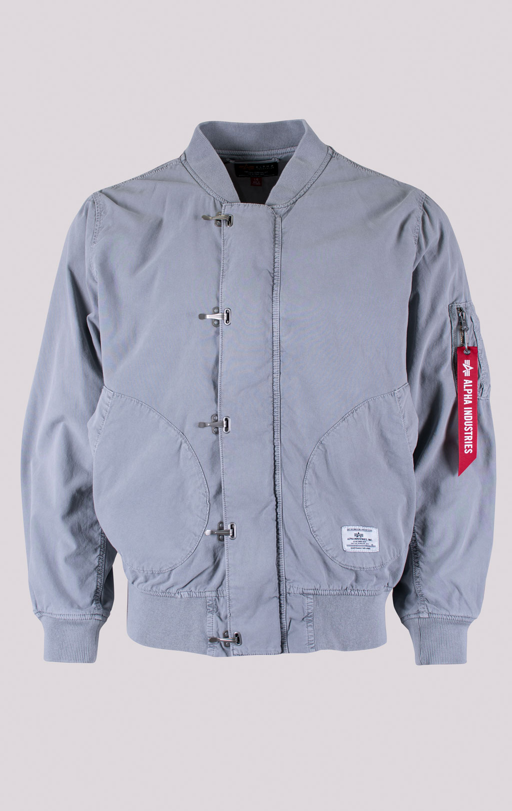 Бомбер-ветровка ALPHA INDUSTRIES US NAVY DECK HOOKED MOD JACKET SS 24 m aircraft gray 