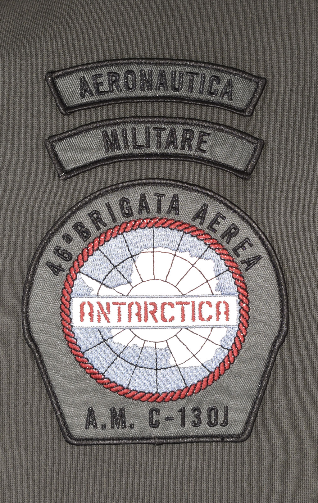 Толстовка с капюшоном AERONAUTICA MILITARE ANTARCTICA FW 23/24/IN dark green (FE 1818) 