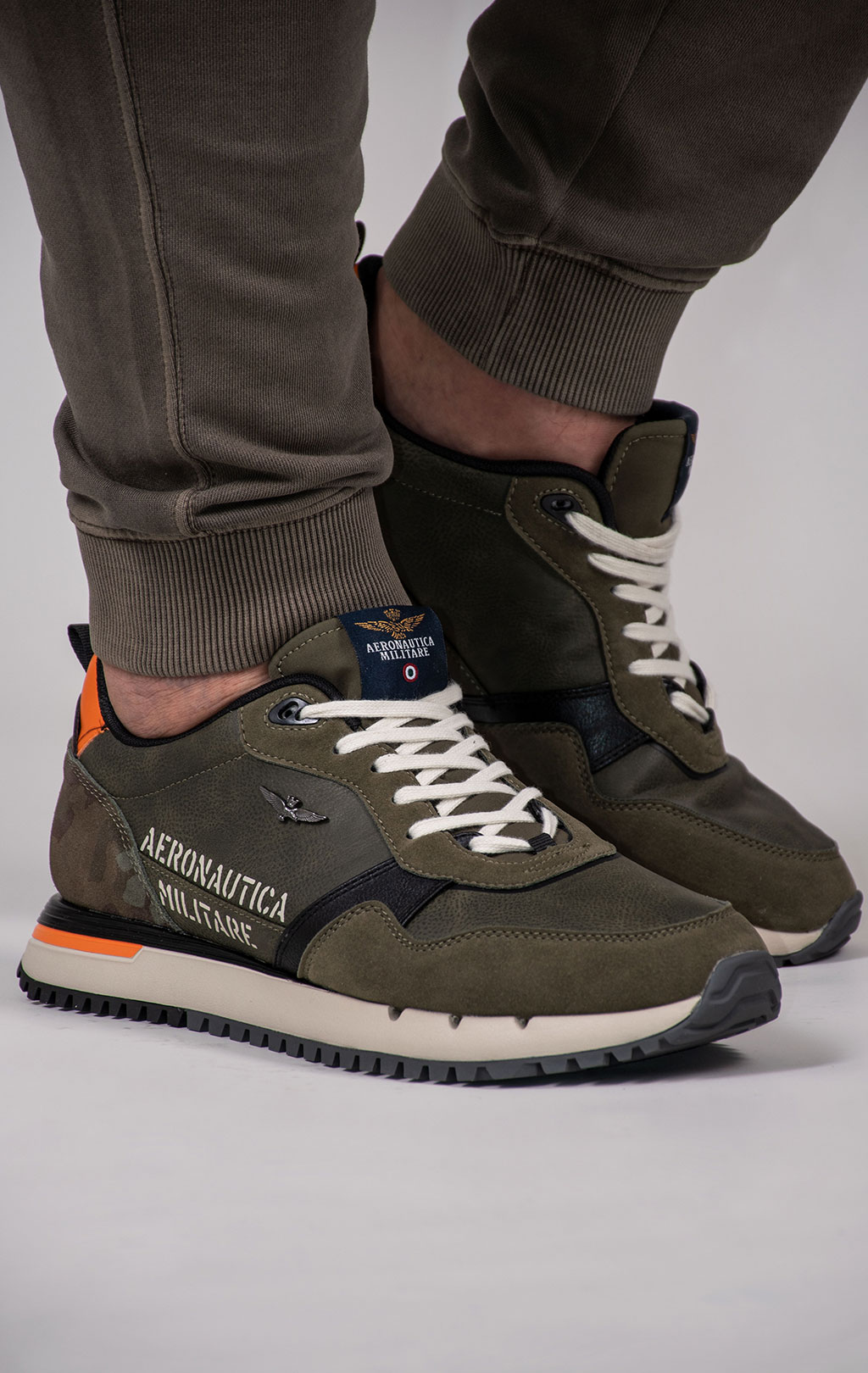 Кроссовки AERONAUTICA MILITARE FW 24/25/CN dark green (SC 283) 