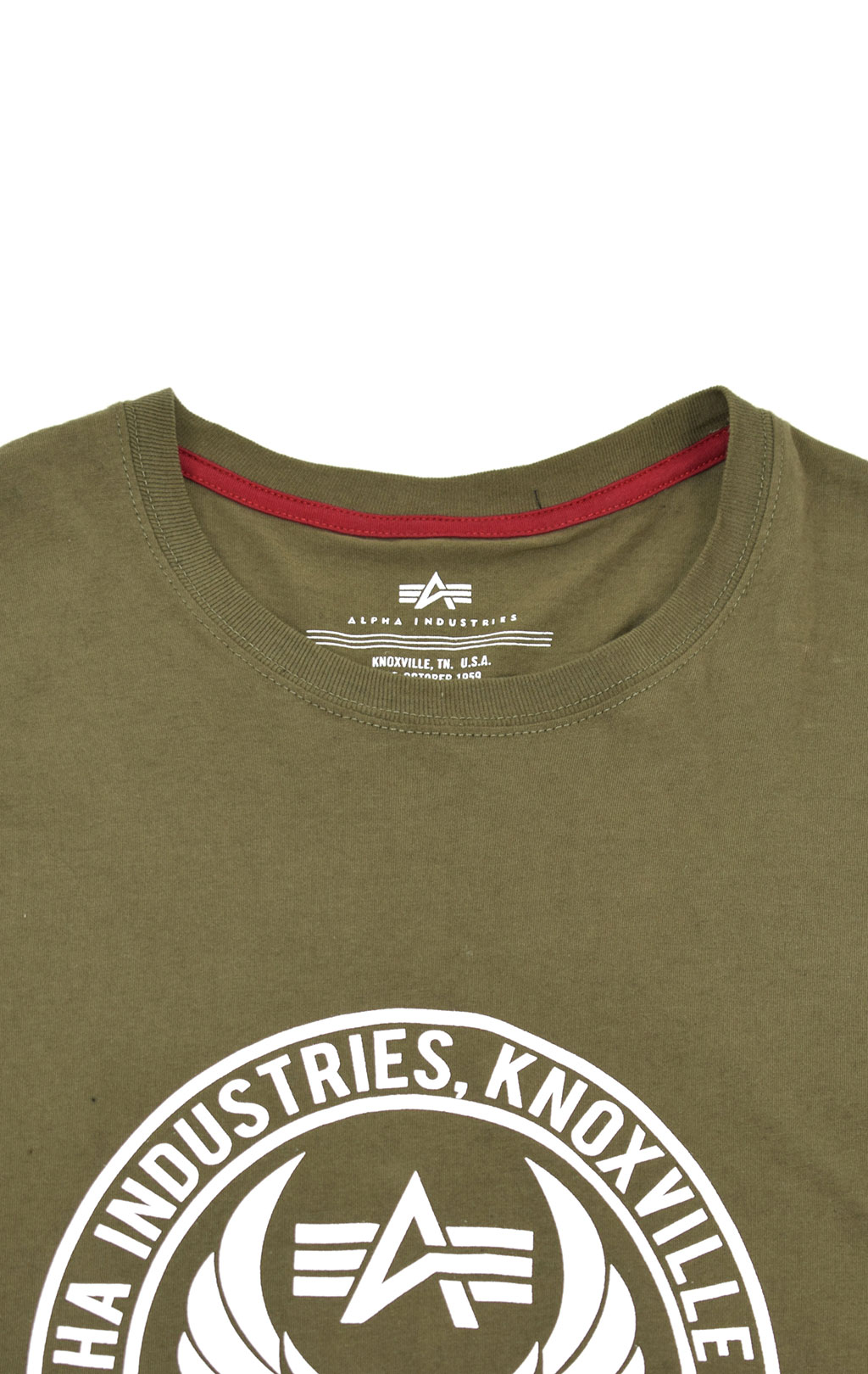 Футболка ALPHA INDUSTRIES 60TH ANNIVERSARY deep olive 