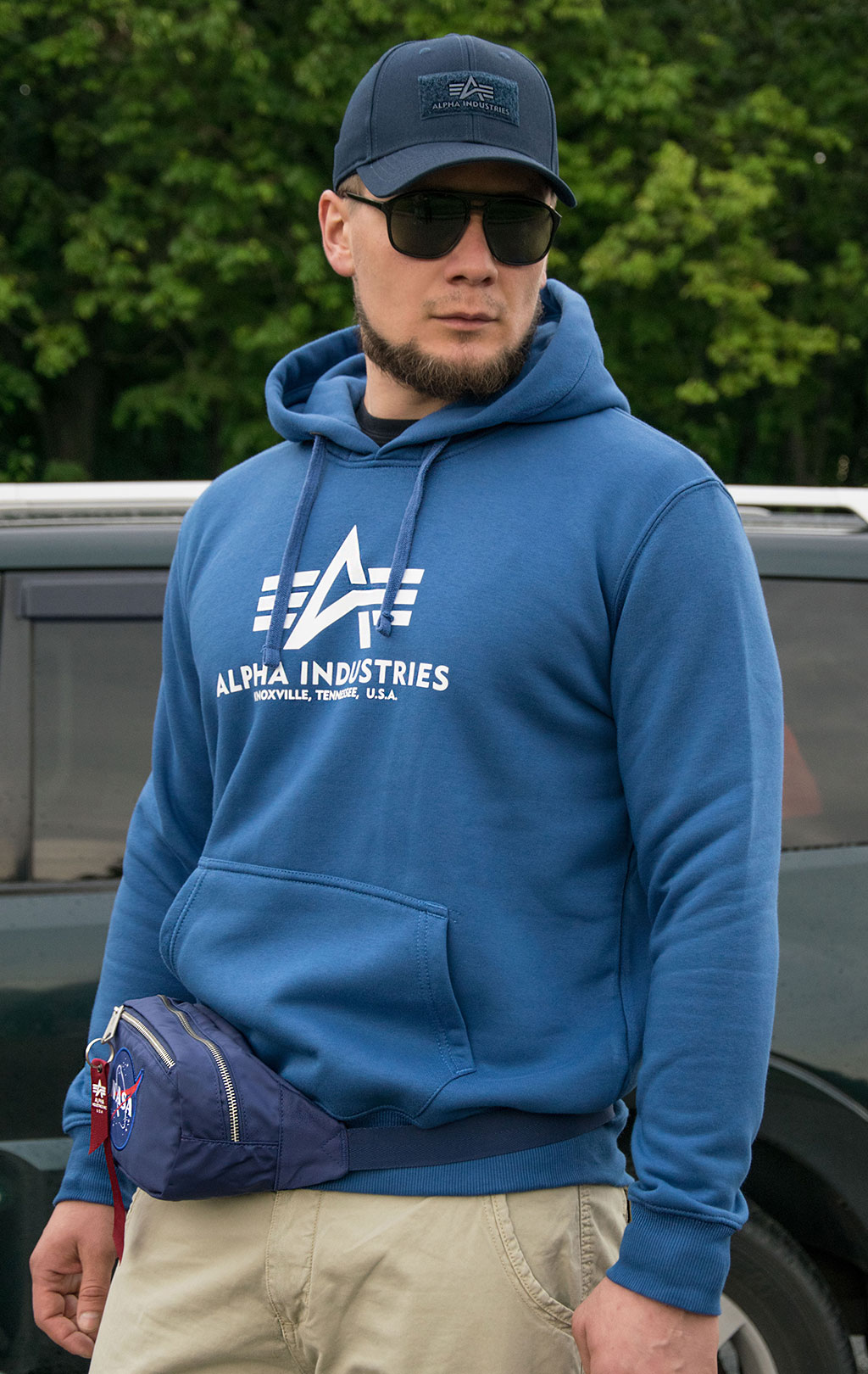 Толстовка ALPHA INDUSTRIES BASIC HOODY NASA blue 