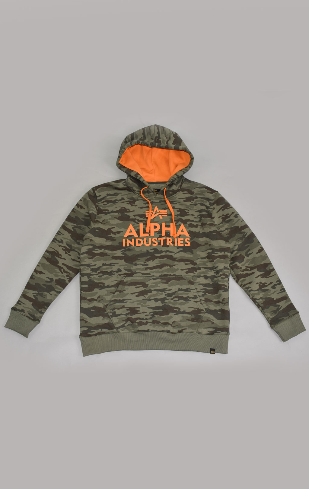 Толстовка ALPHA INDUSTRIES FOAM PRINT HOODY big size light camo woodland 