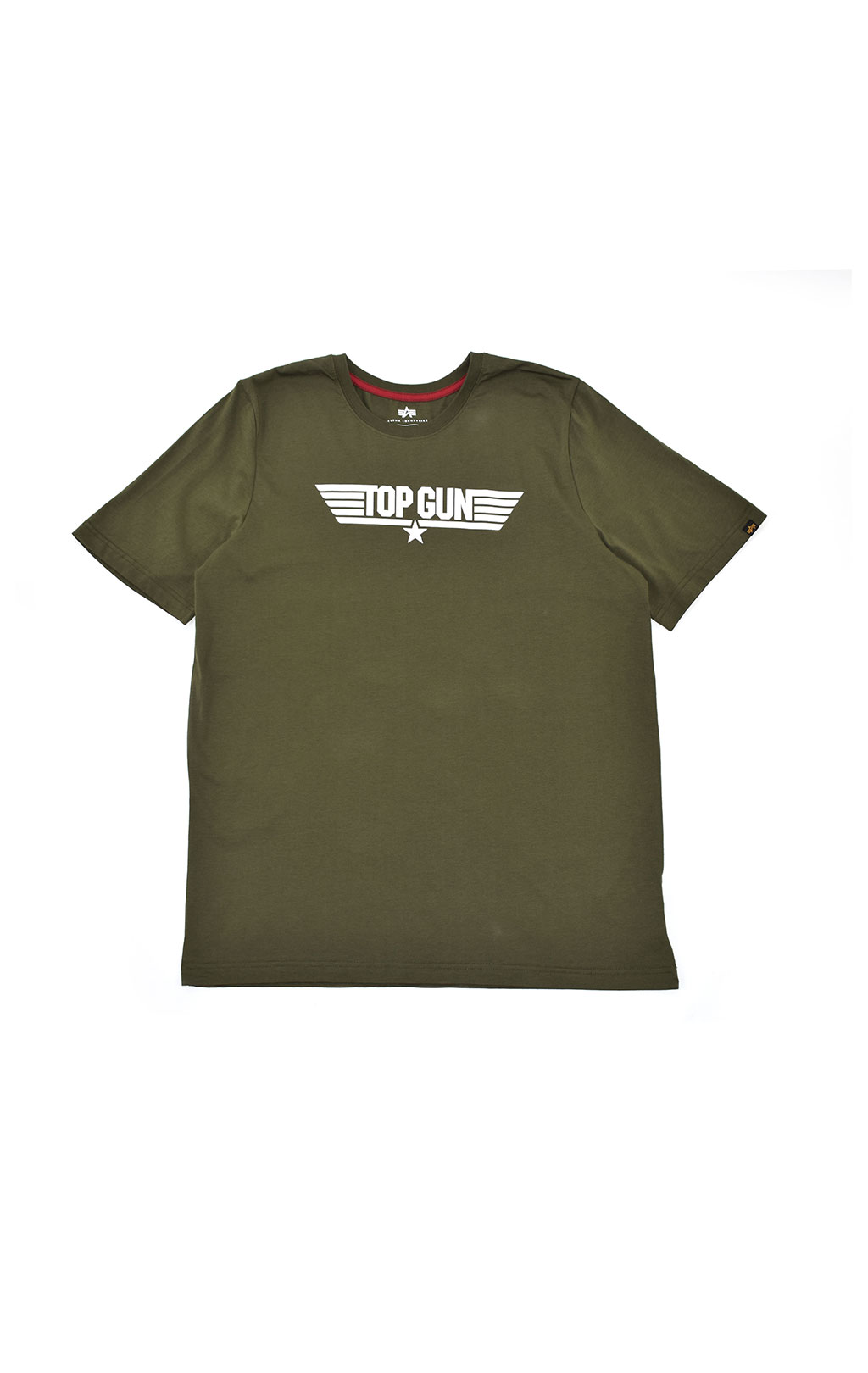 Футболка ALPHA INDUSTRIES TOP GUN LOGO TEE olive 