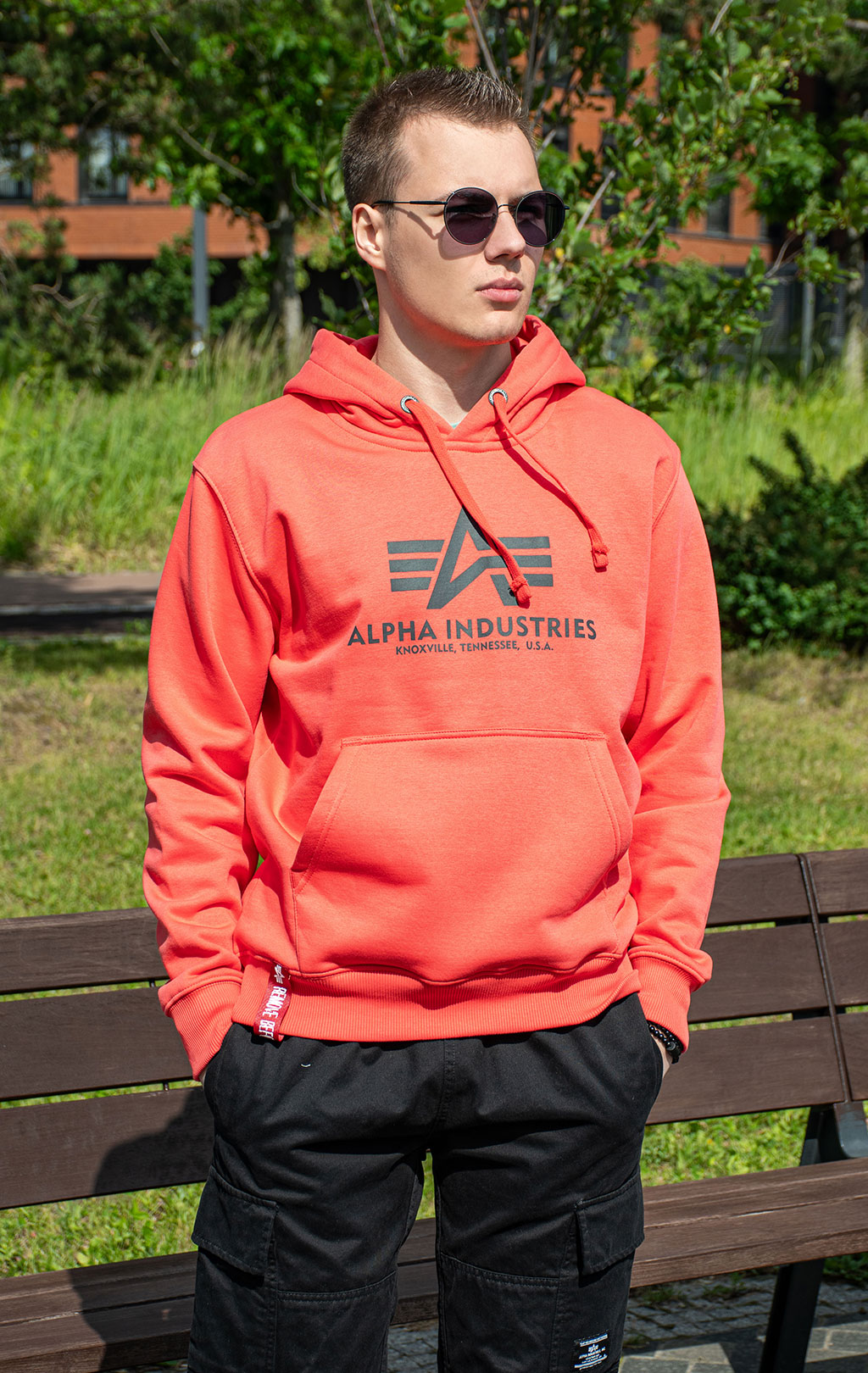 Толстовка ALPHA INDUSTRIES BASIC HOODY radiant red 