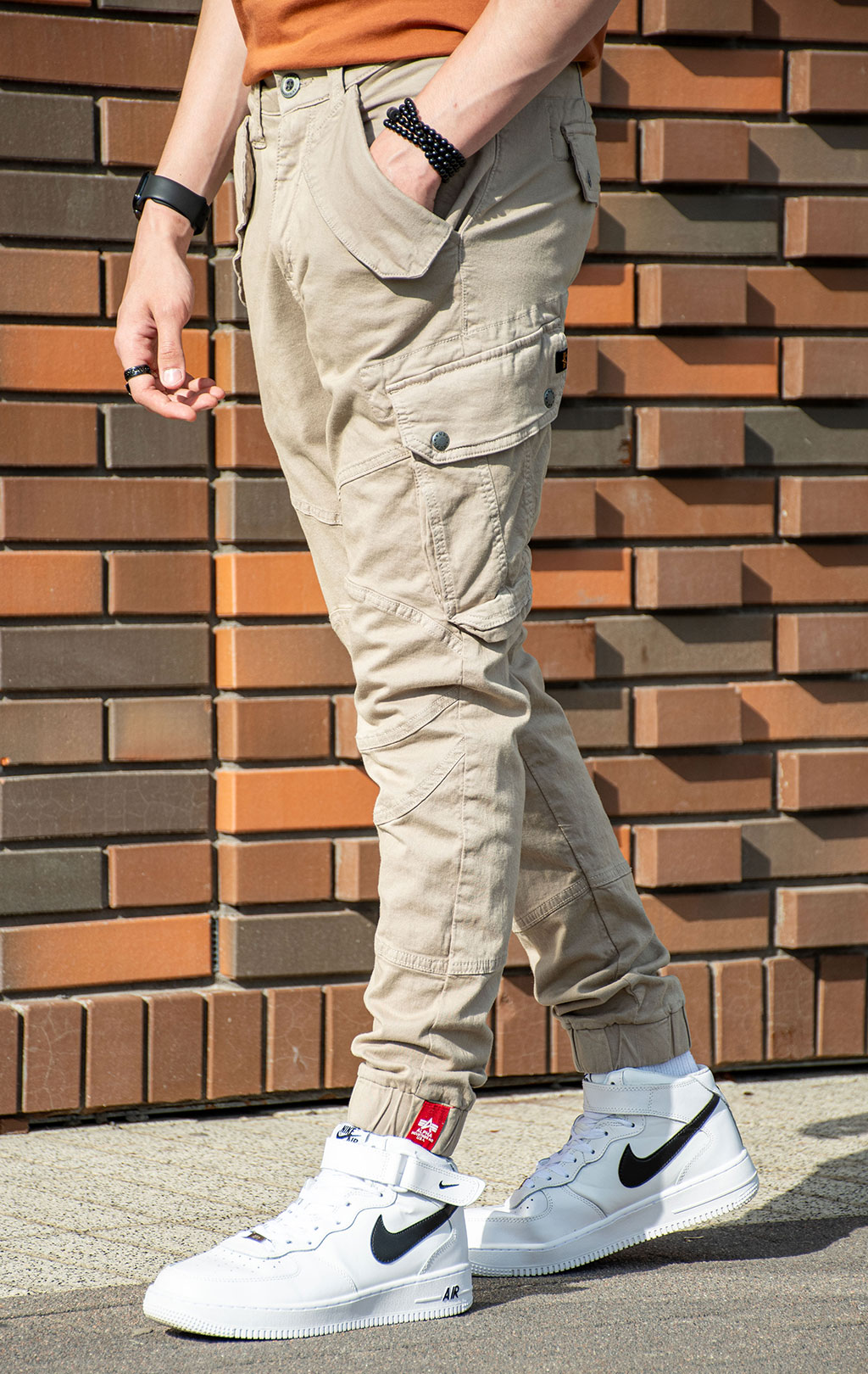Брюки-карго ALPHA INDUSTRIES COMBAT LW vintage sand 