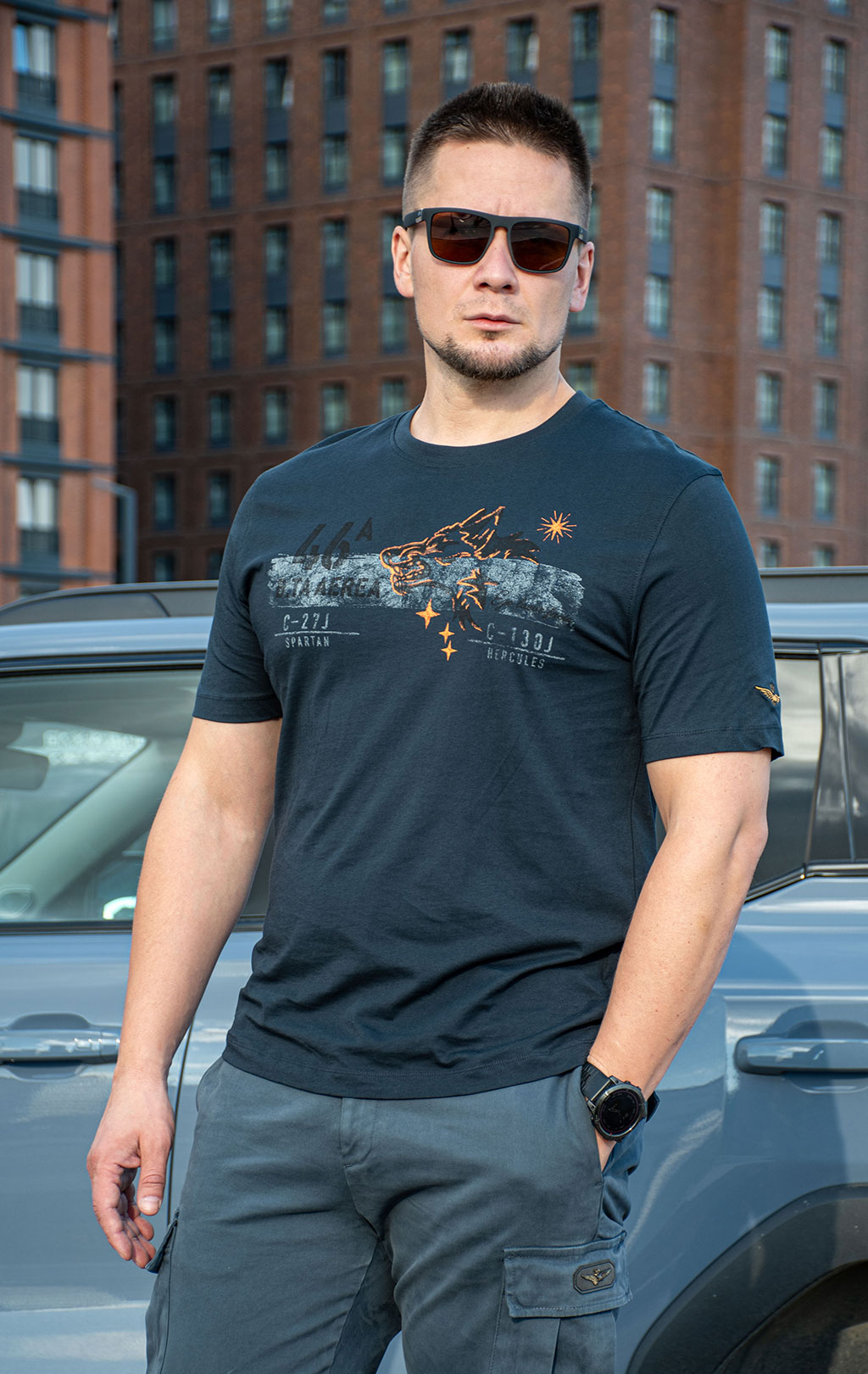 Футболка AERONAUTICA MILITARE FW 26/27/BD blue navy (TS 2579) 