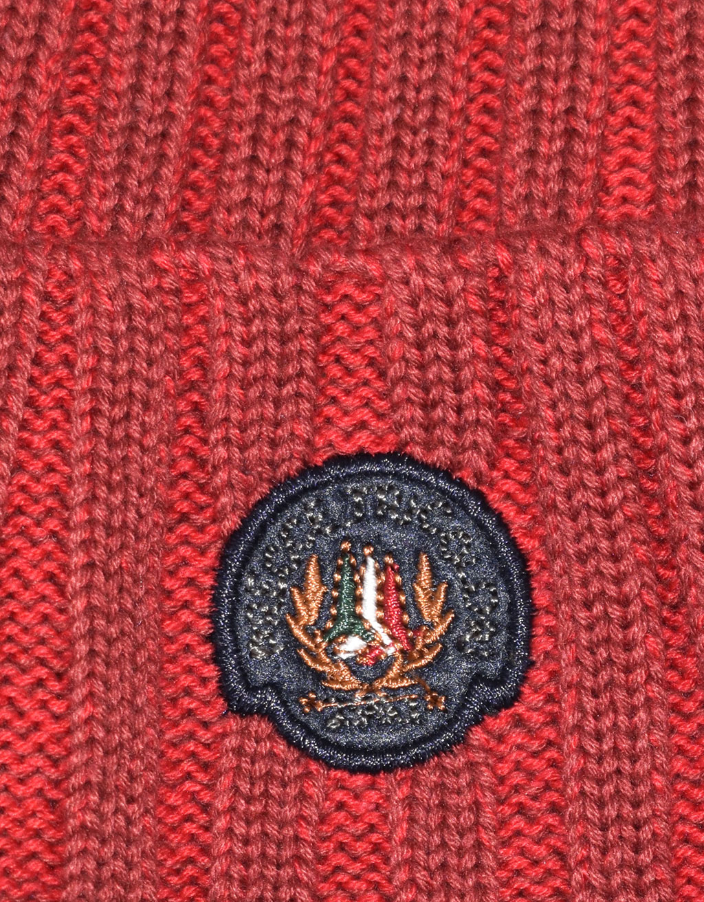 Шапка вязаная AERONAUTICA MILITARE FW 19/20 rosso scuro (CU 010)