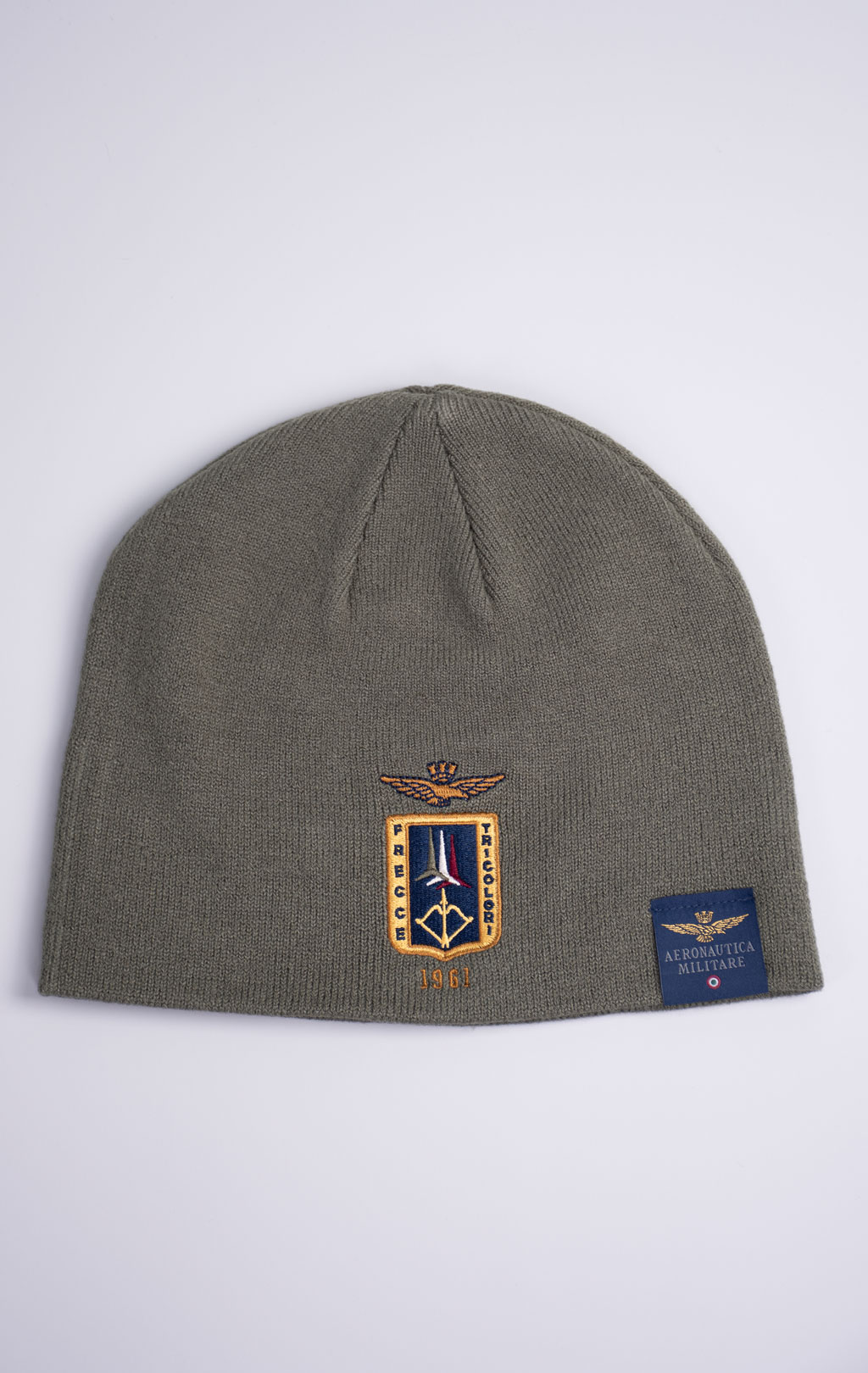 Шапка вязаная AERONAUTICA MILITARE FW 26/27/CN tea leaf (CU 0092) 