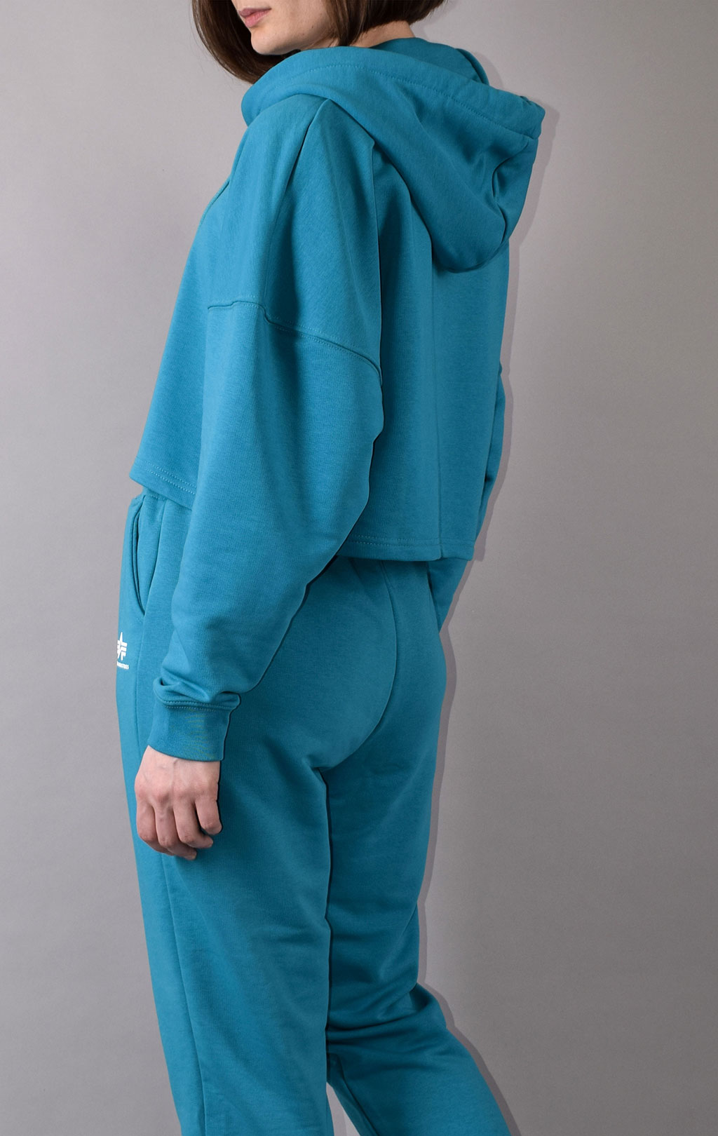 Женская толстовка ALPHA INDUSTRIES BASIC HOODY COS blue lagoon 