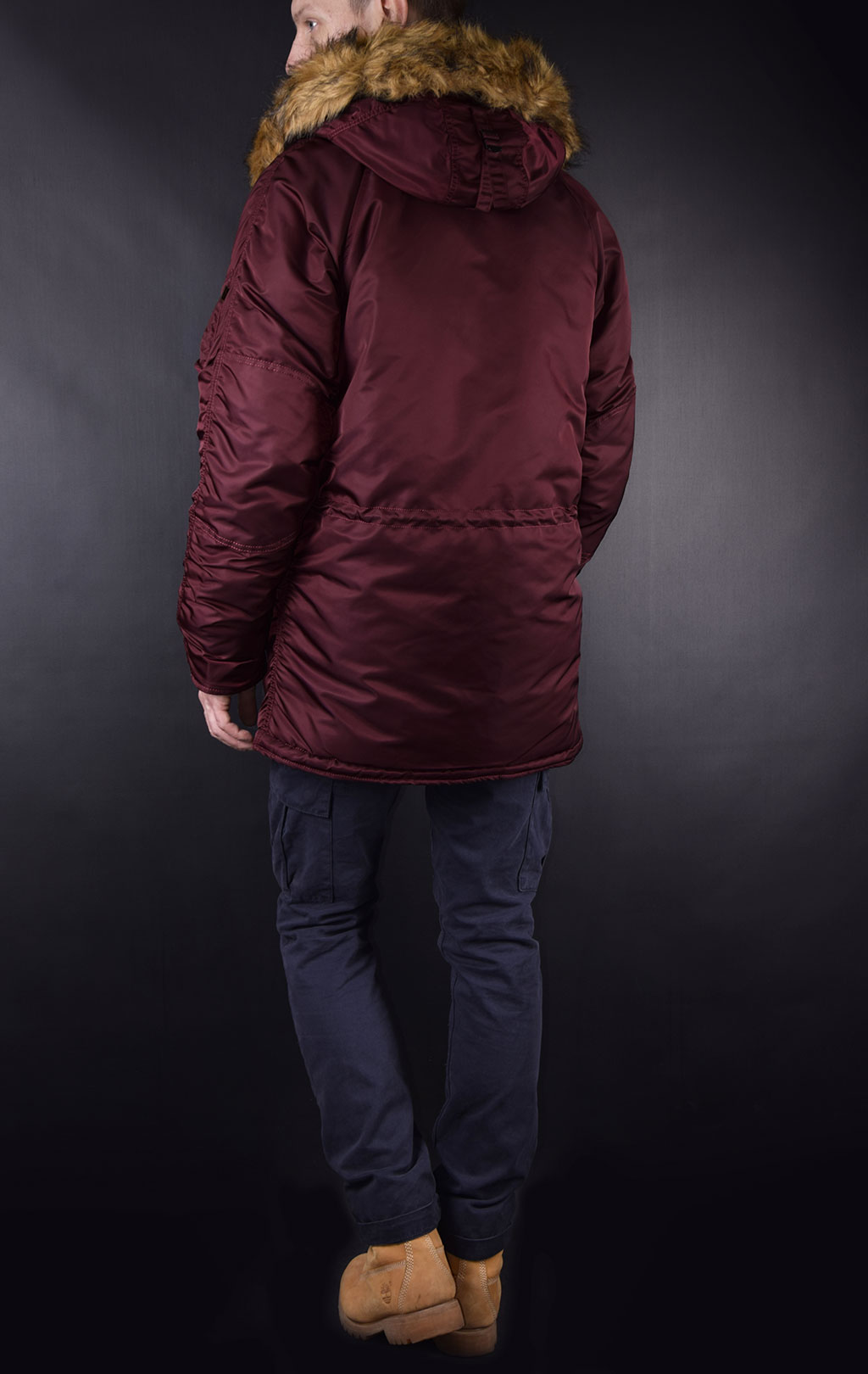 Аляска ALPHA INDUSTRIES SLIM FIT GEN-I N-3B maroon/orange 