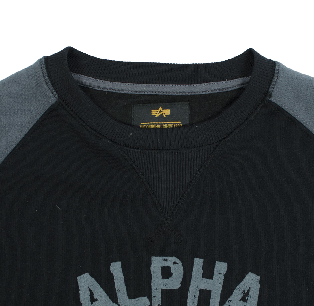 Свитшот ALPHA INDUSTRIES RESCUE CREW NECK black 