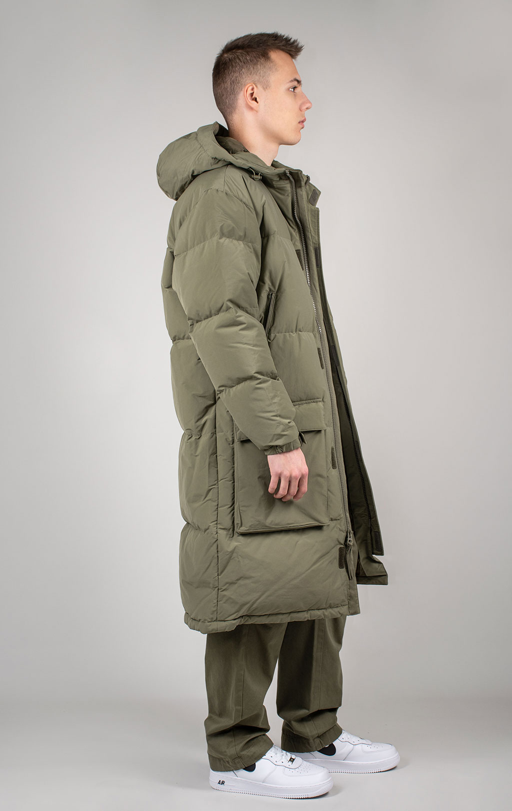 Парка ALPHA INDUSTRIES LONG PUFFER PARKA FW 24/25 OG-107 green 