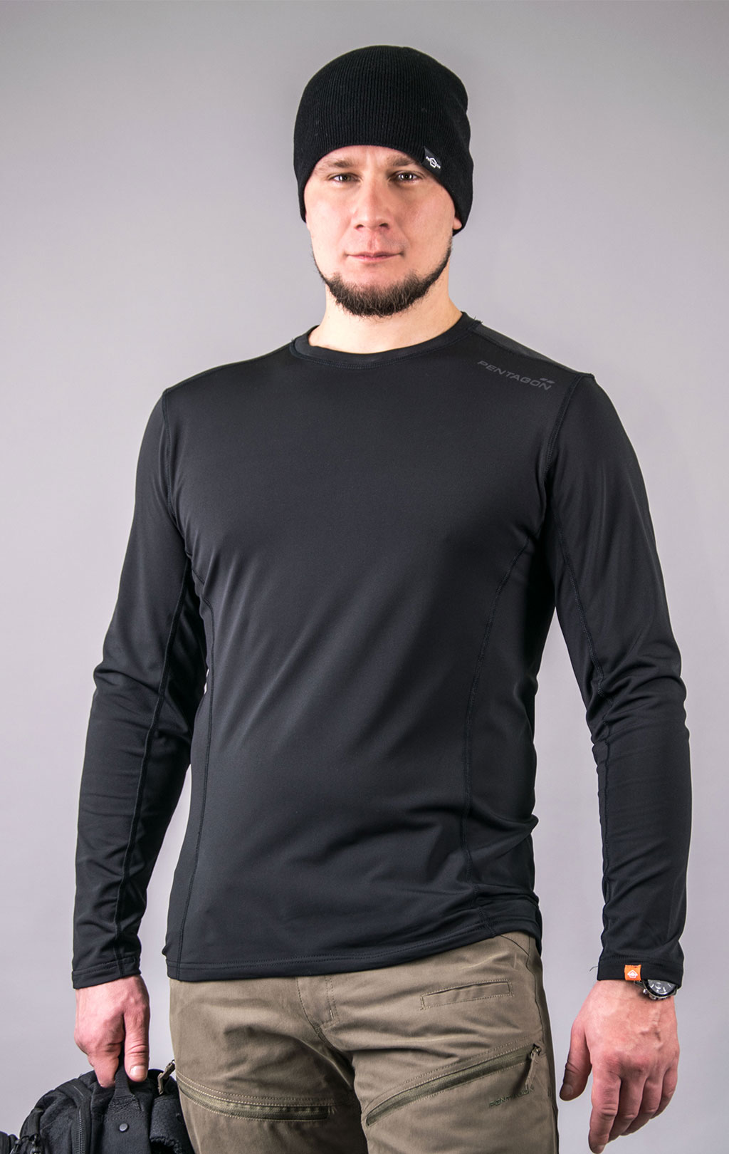 Лонгслив Pentagon PINDOS 2.0 THERMAL SHIRT black 11003-2.0 