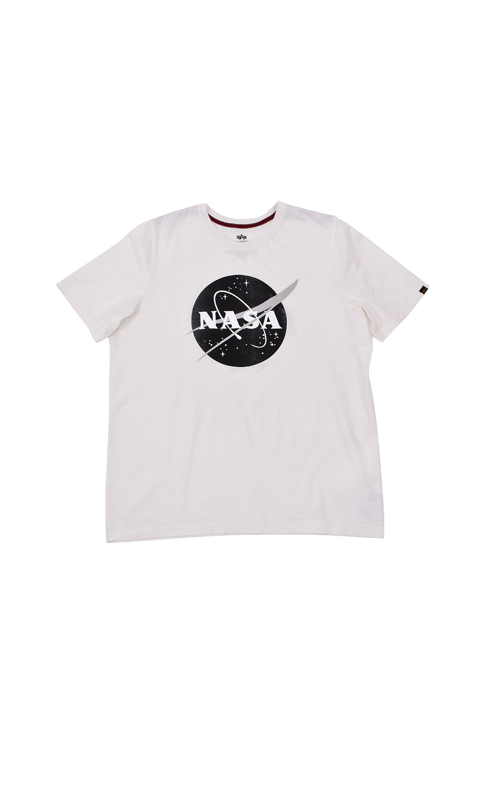 Футболка ALPHA INDUSTRIES NASA LOGO white 