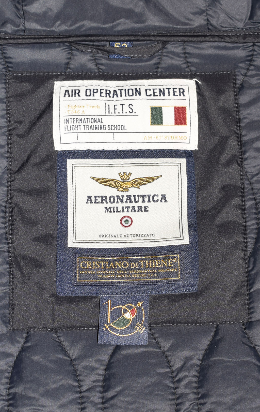 Жилет AERONAUTICA MILITARE big size SS 23/CN blue black (AB 2056) 