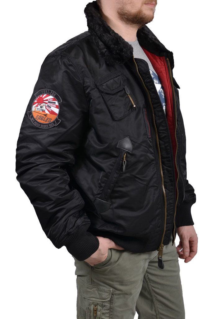 Куртка-пилот ALPHA INDUSTRIES INJECTOR X washed black 