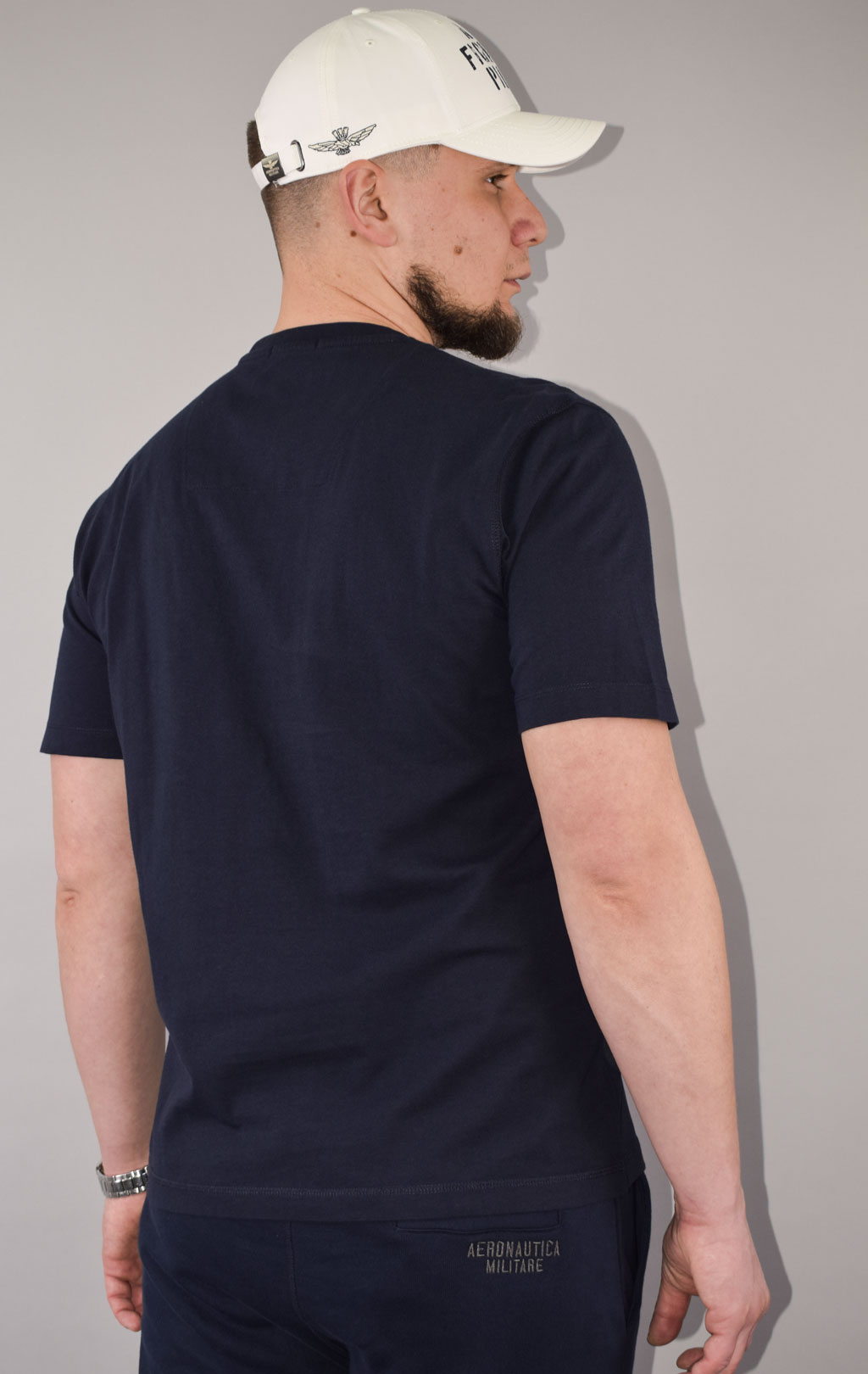 Футболка AERONAUTICA MILITARE big size SS 23/TR blue black (TS 2055) 