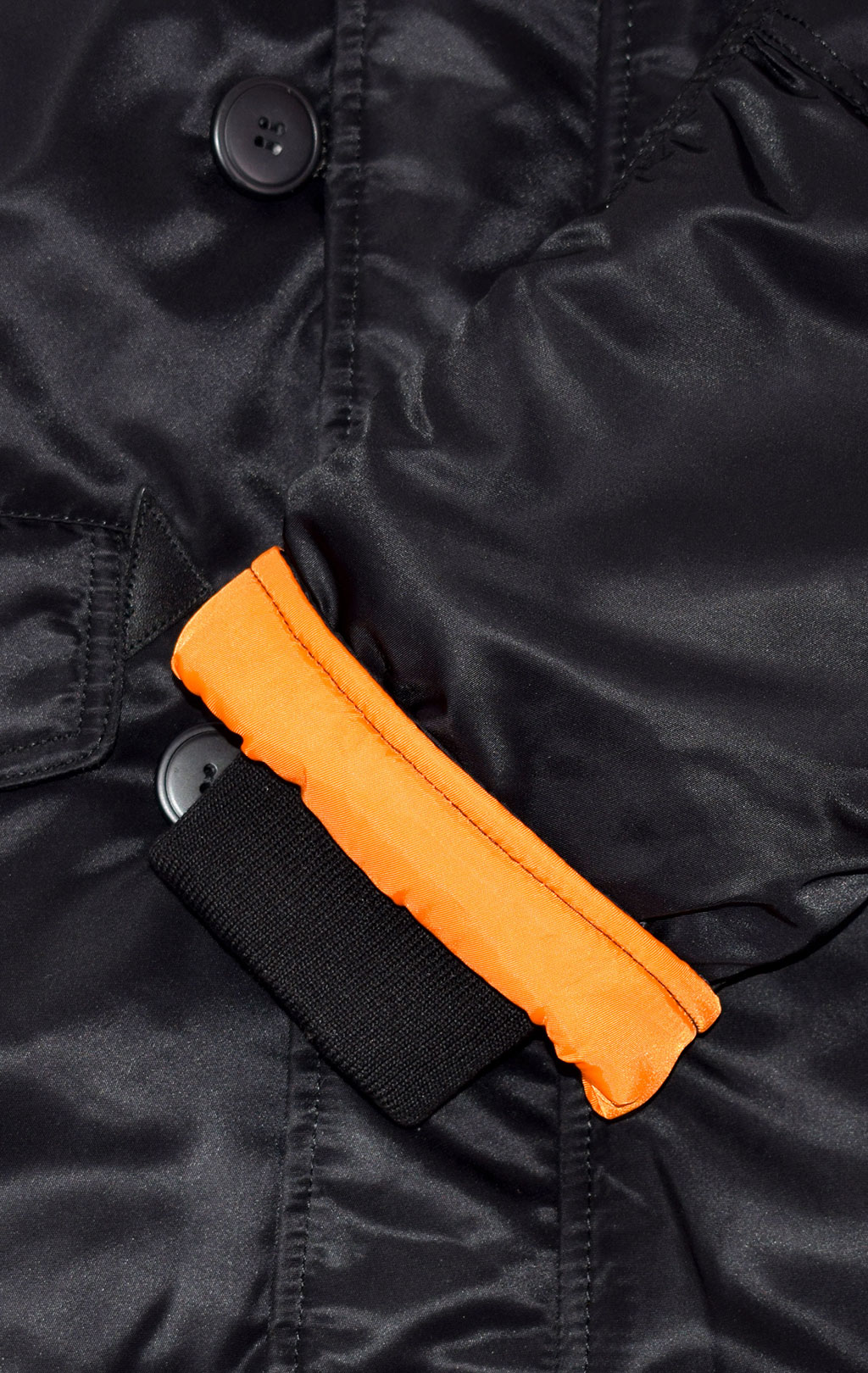 Аляска ALPHA INDUSTRIES SLIM FIT GEN-I N-3B натур. мех black/orange 