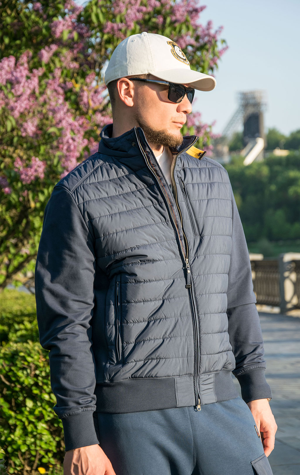 Толстовка комбинированная PARAJUMPERS ELLIOT FW 21/22 navy 