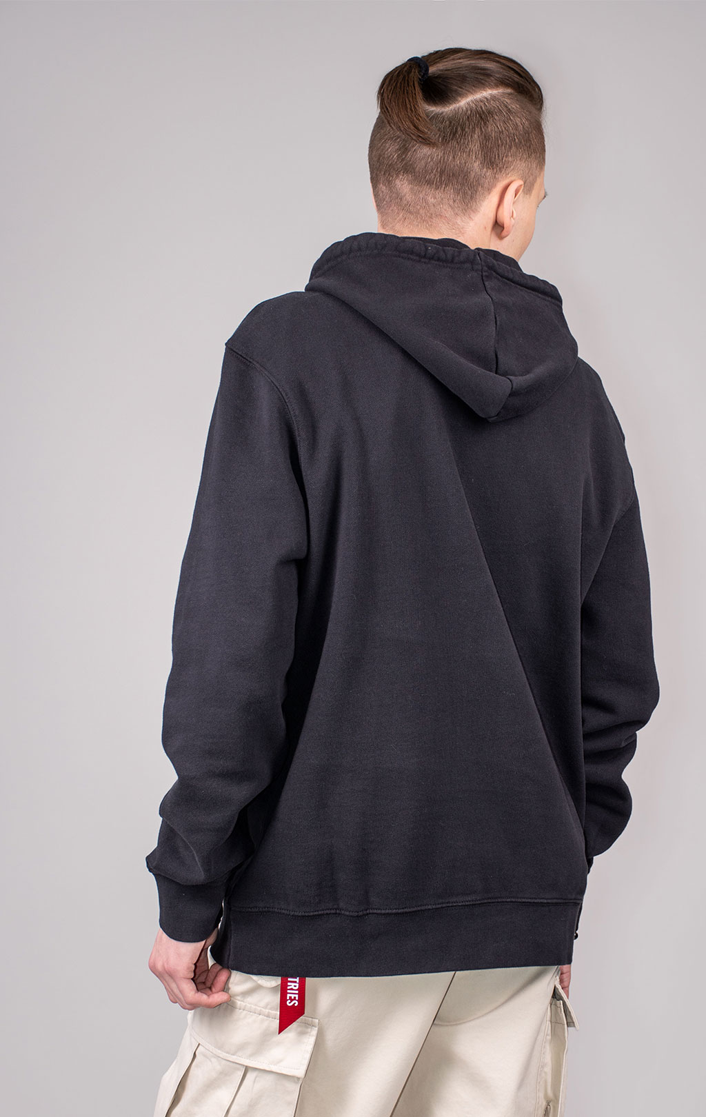 Толстовка ALPHA INDUSTRIES ALPHA BADGE HOODIE SS 24 m black 