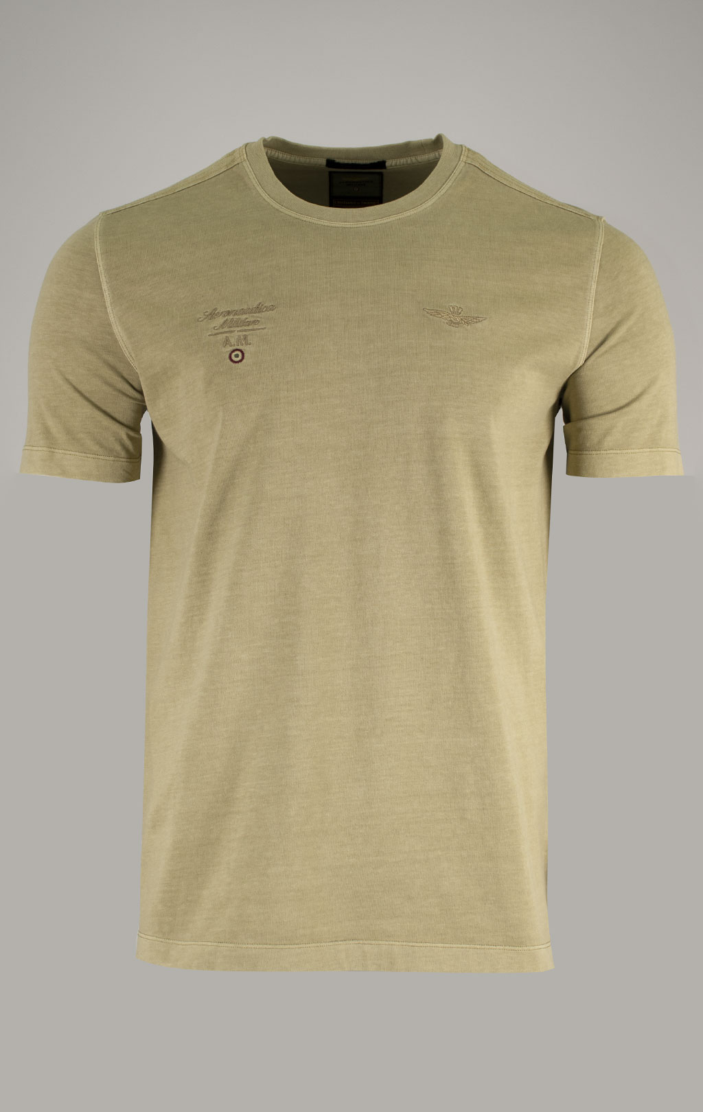 Футболка AERONAUTICA MILITARE SS 25 m/TR antelope beige washed (TS 2392) 