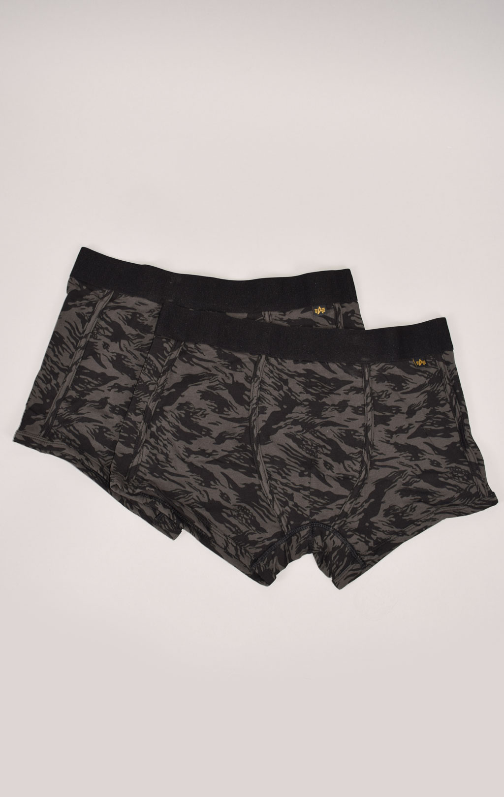 Трусы ALPHA INDUSTRIES GRAPHIC AOP UNDERWEAR (упаковка 2 шт.) black/greyblack 