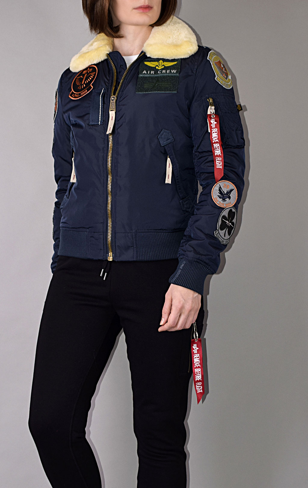 Женская куртка-пилот ALPHA INDUSTRIES INJECTOR-III PATCH rep. blue 