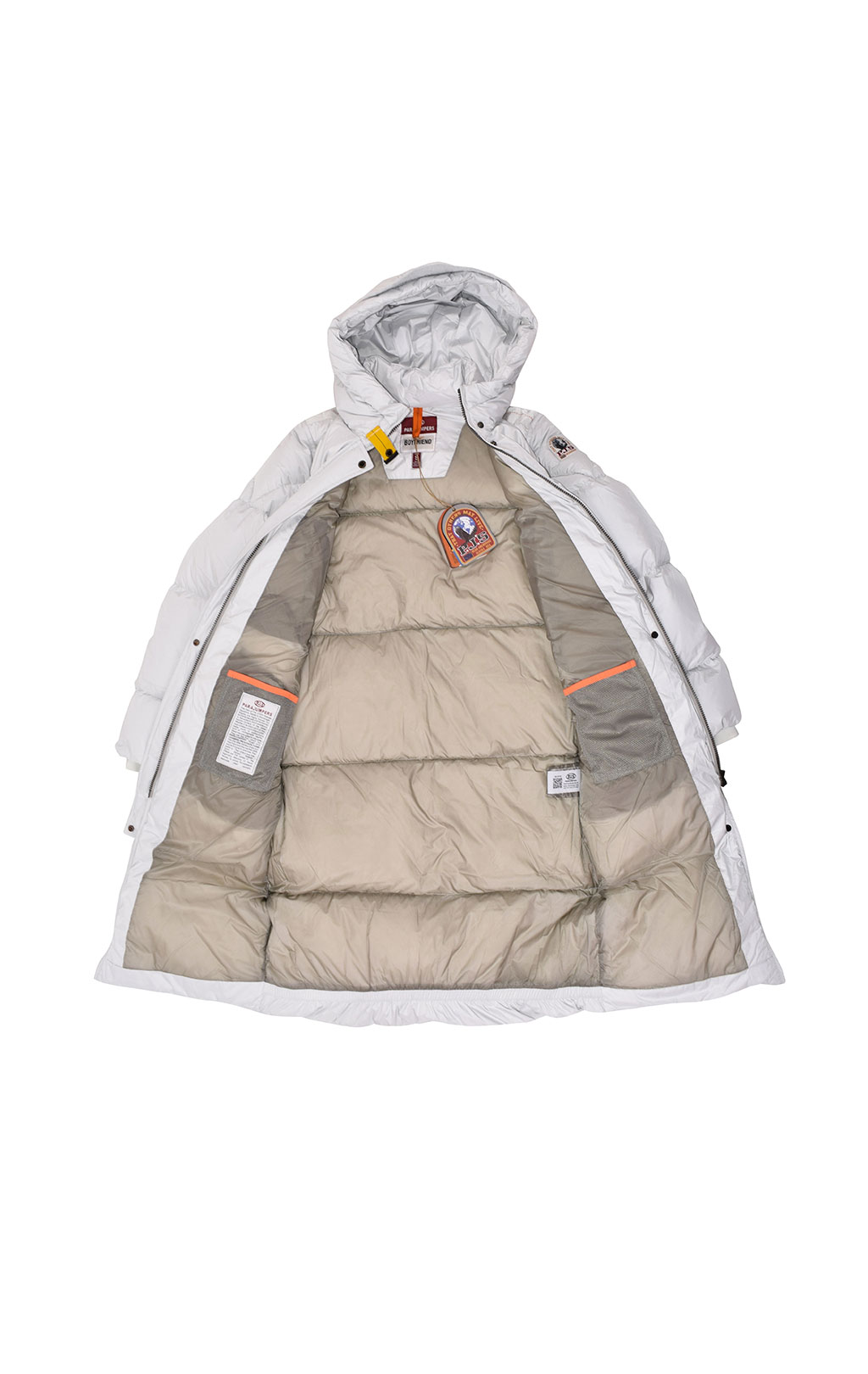 Женское пальто пуховое PARAJUMPERS POUFF FW 20/21 off white 