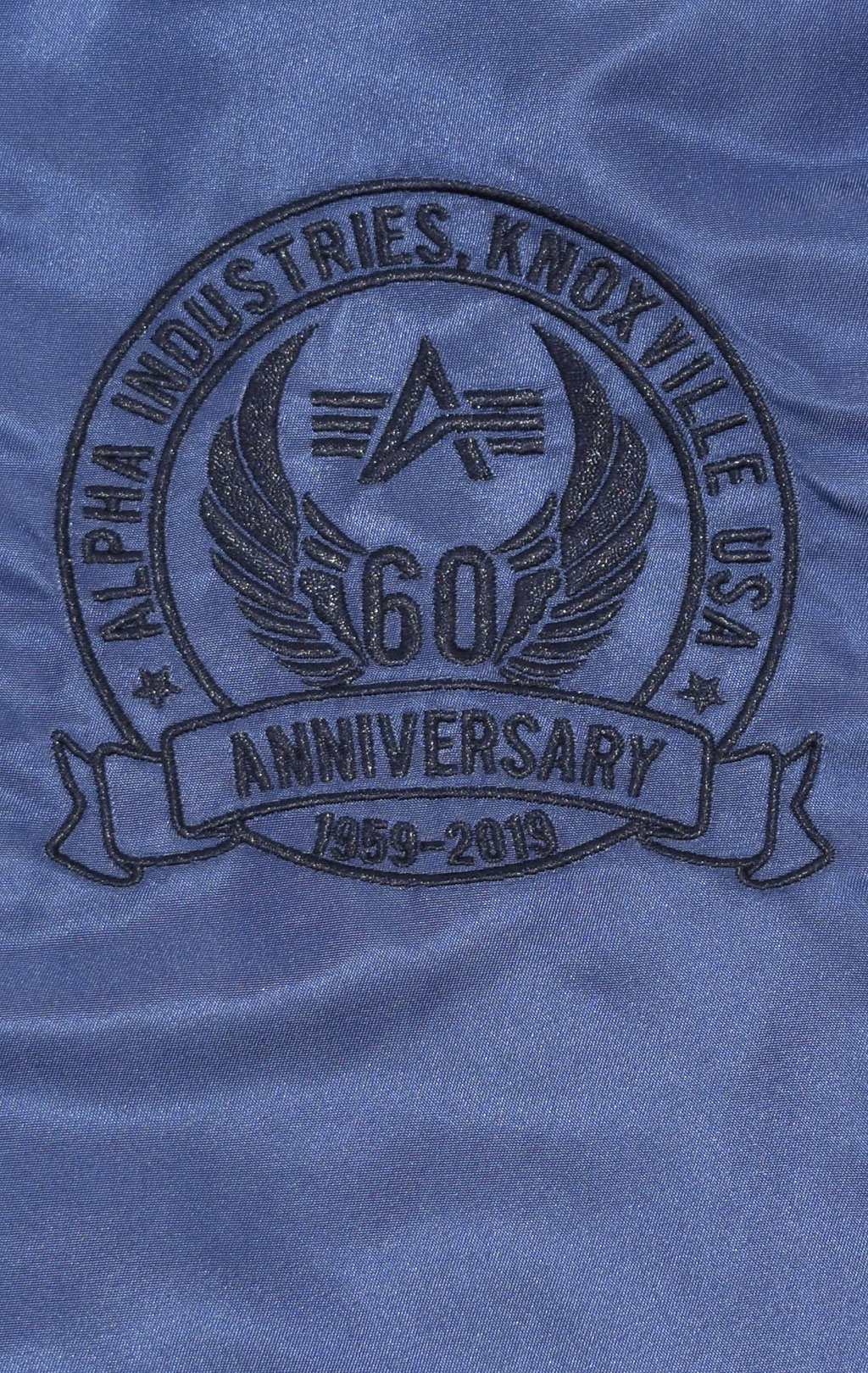 Бомбер ALPHA INDUSTRIES 60TH ANNIVERSARY MA-1 new navy 