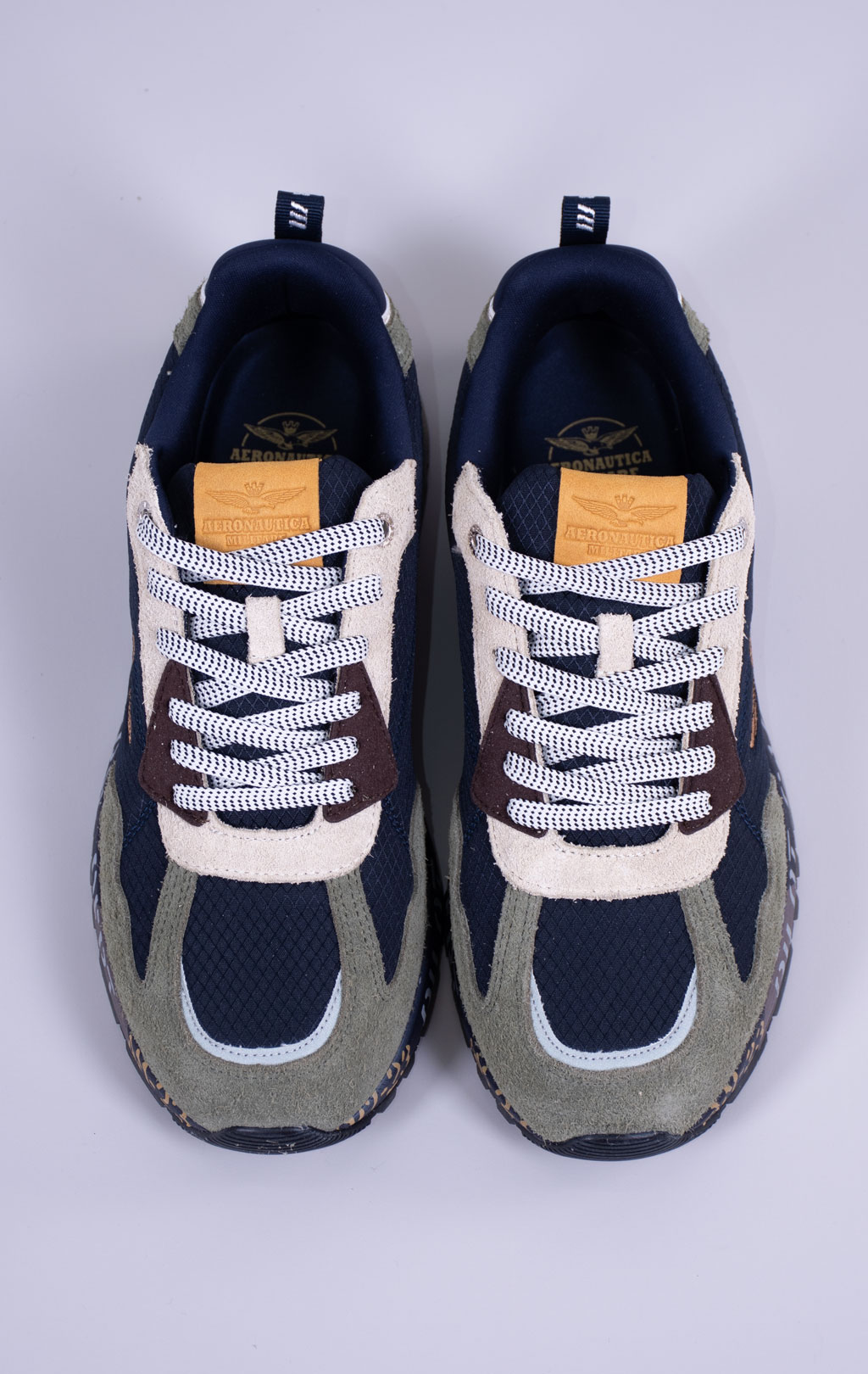 Кроссовки AERONAUTICA MILITARE (SC 0276) замша FW 26/27/CN verde/blue 