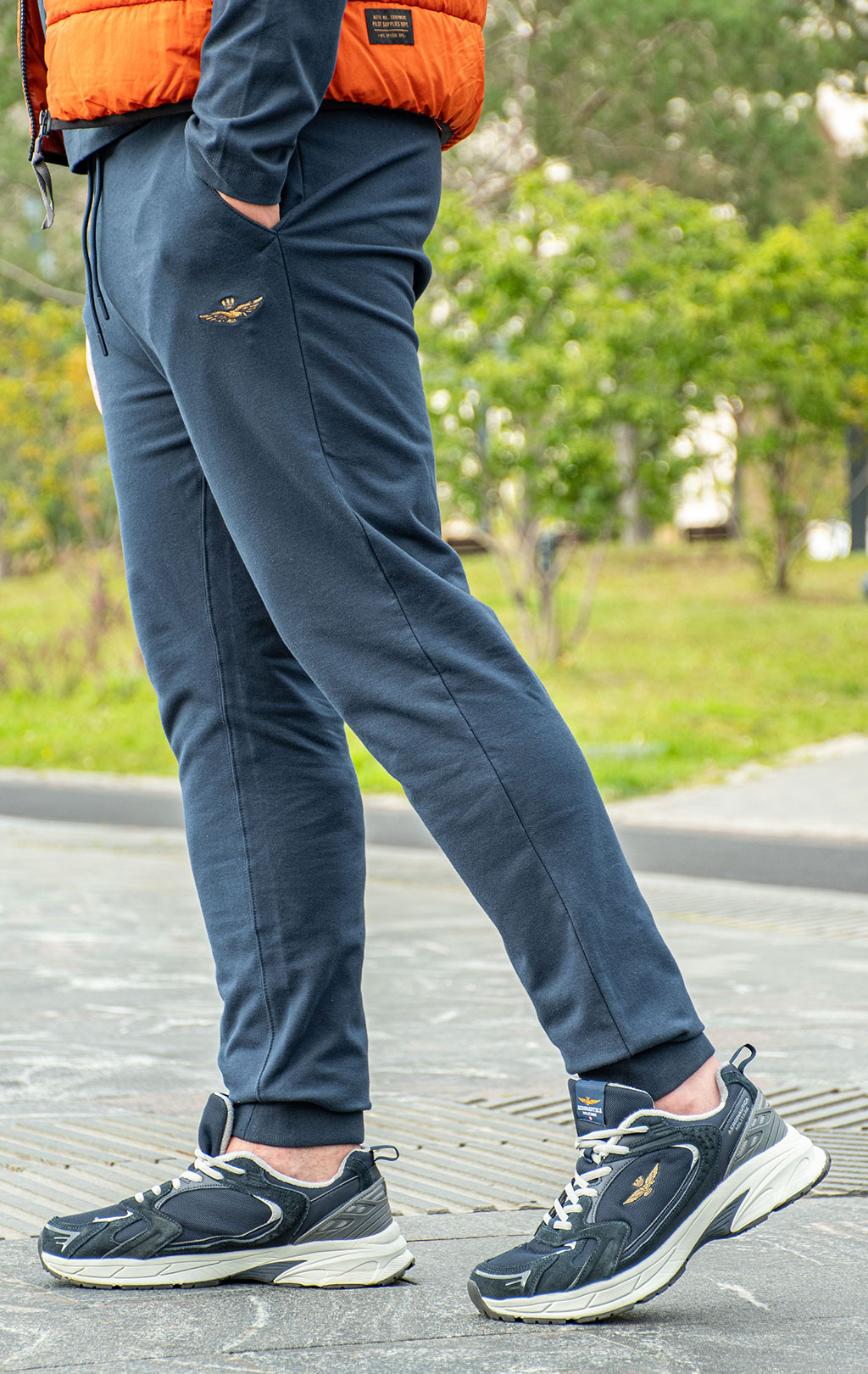 Брюки спортивные AERONAUTICA MILITARE FW 25/26/BD blue navy (PF 1008) 