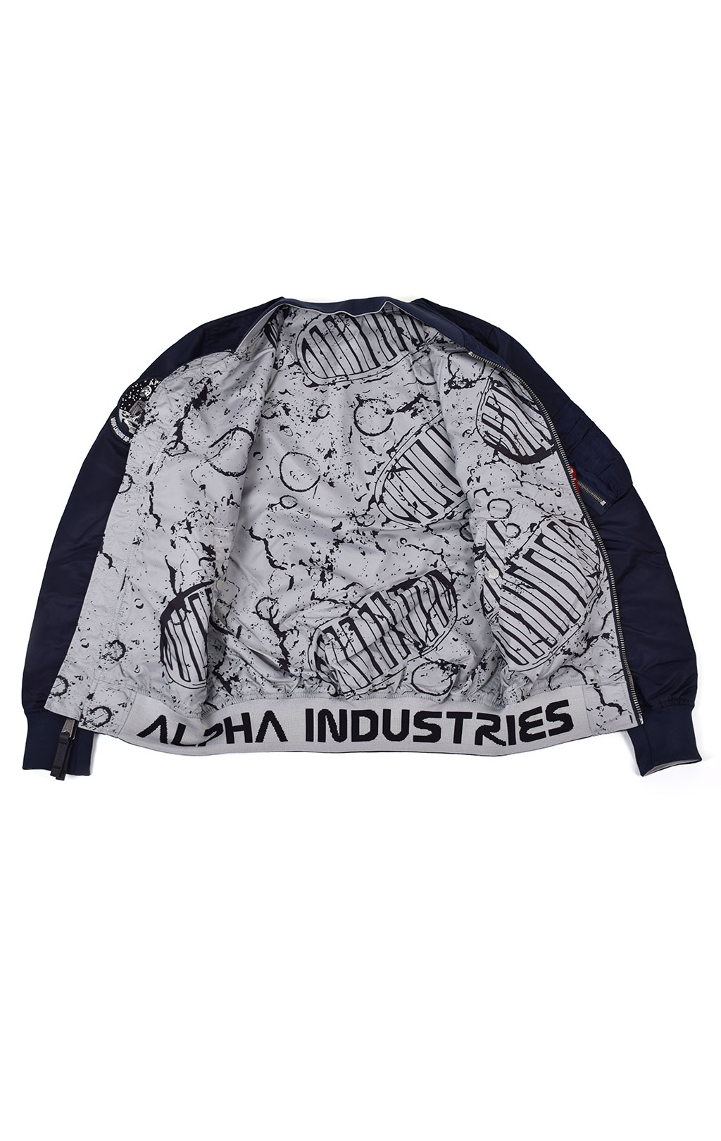 Ветровка-бомбер ALPHA INDUSTRIES MOON LANDING REVERSIBLE MA-1 rep. blue 