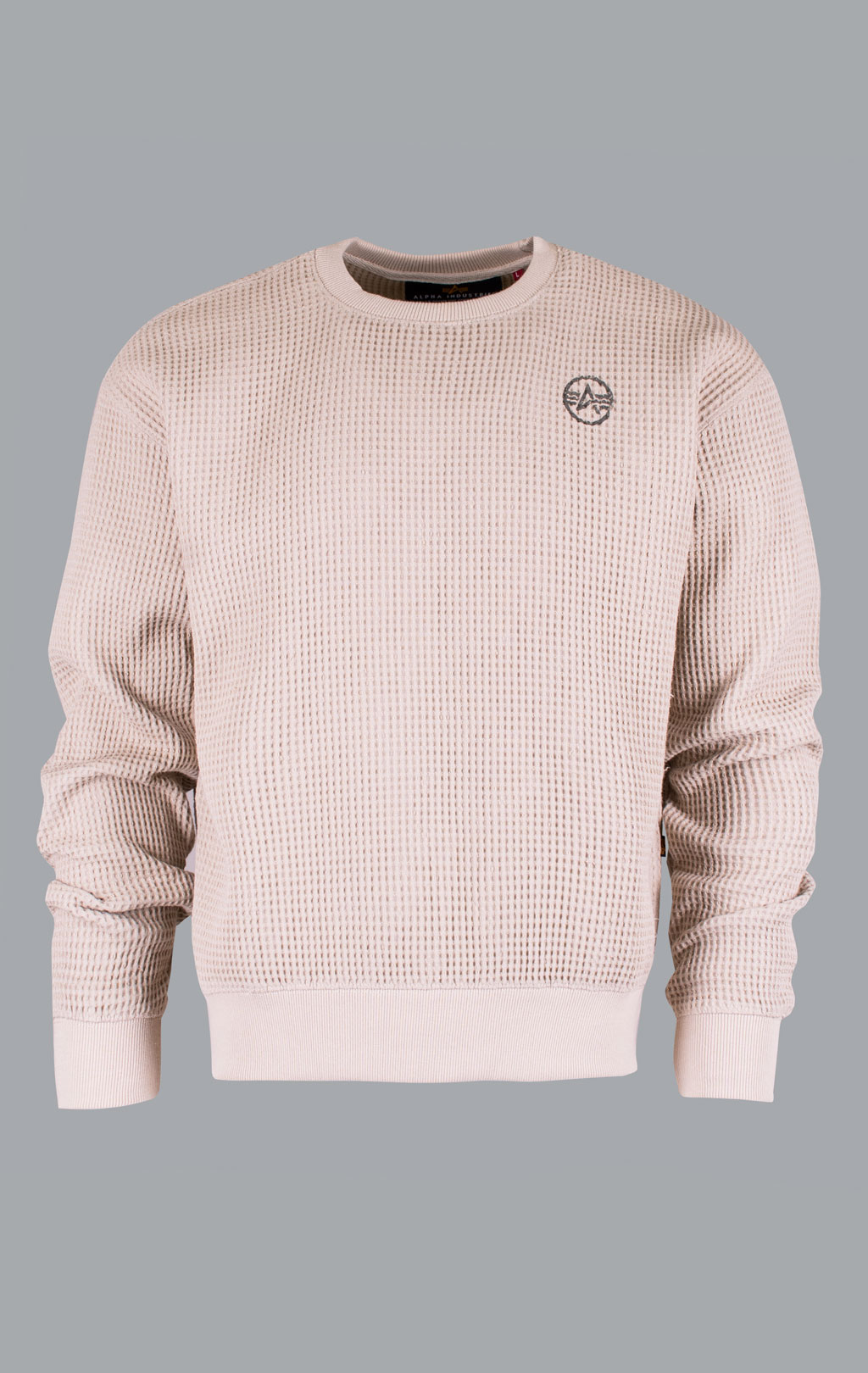 Свитшот ALPHA INDUSTRIES STUDIO WAFFLE SWEATSHIRT organic beige 