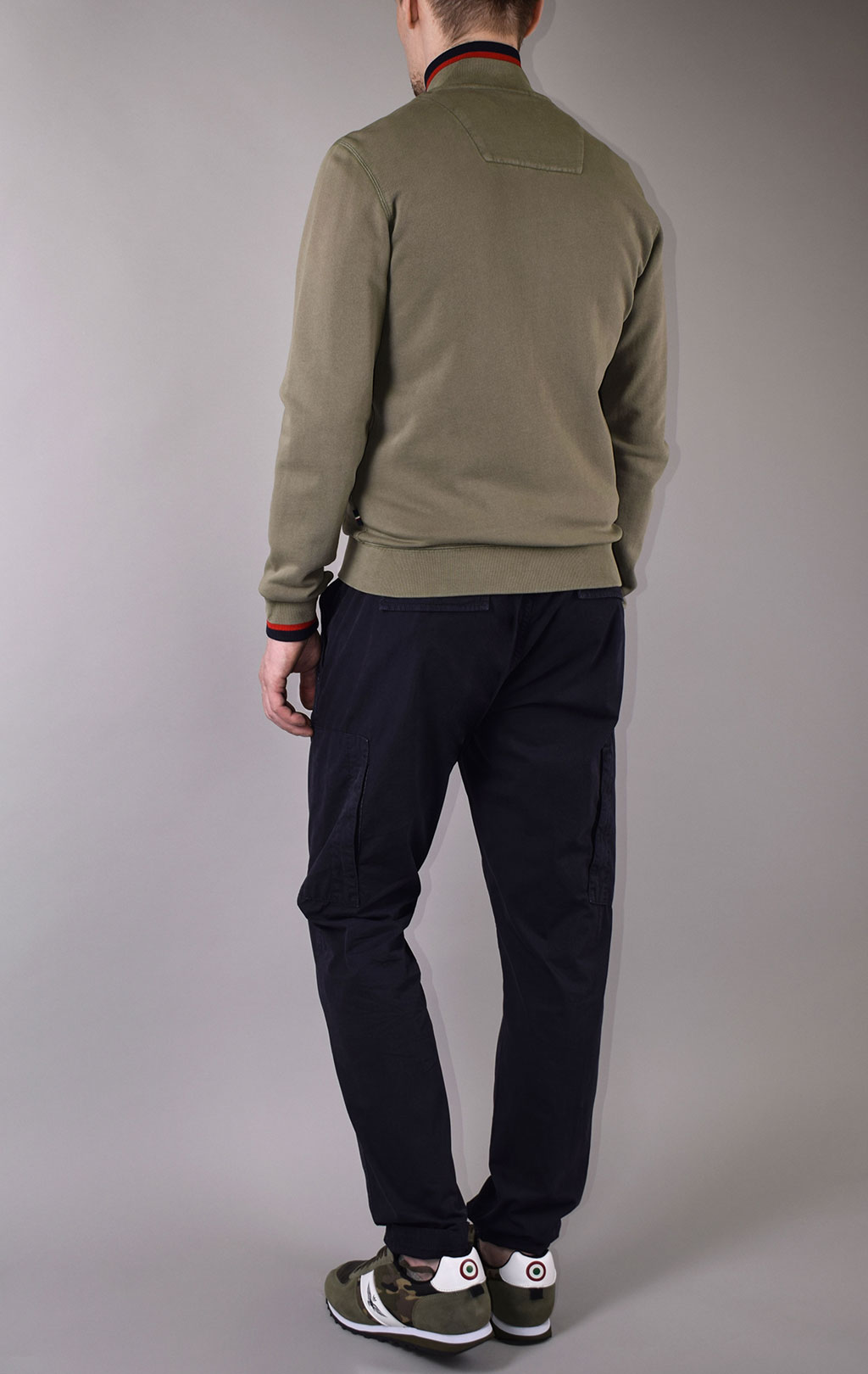 Олимпийка AERONAUTICA MILITARE SS 20/IN verde militare (FE 1488) 