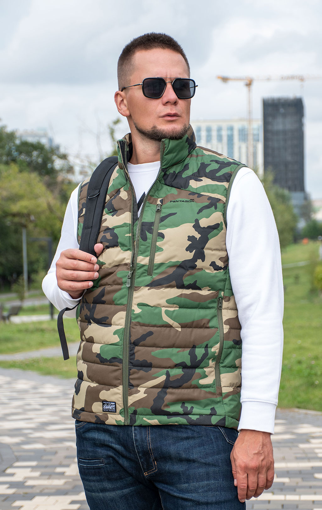 Жилет утеплённый Pentagon ARCADIAN нейлон MJC® SYSTEM camo woodland 04008 