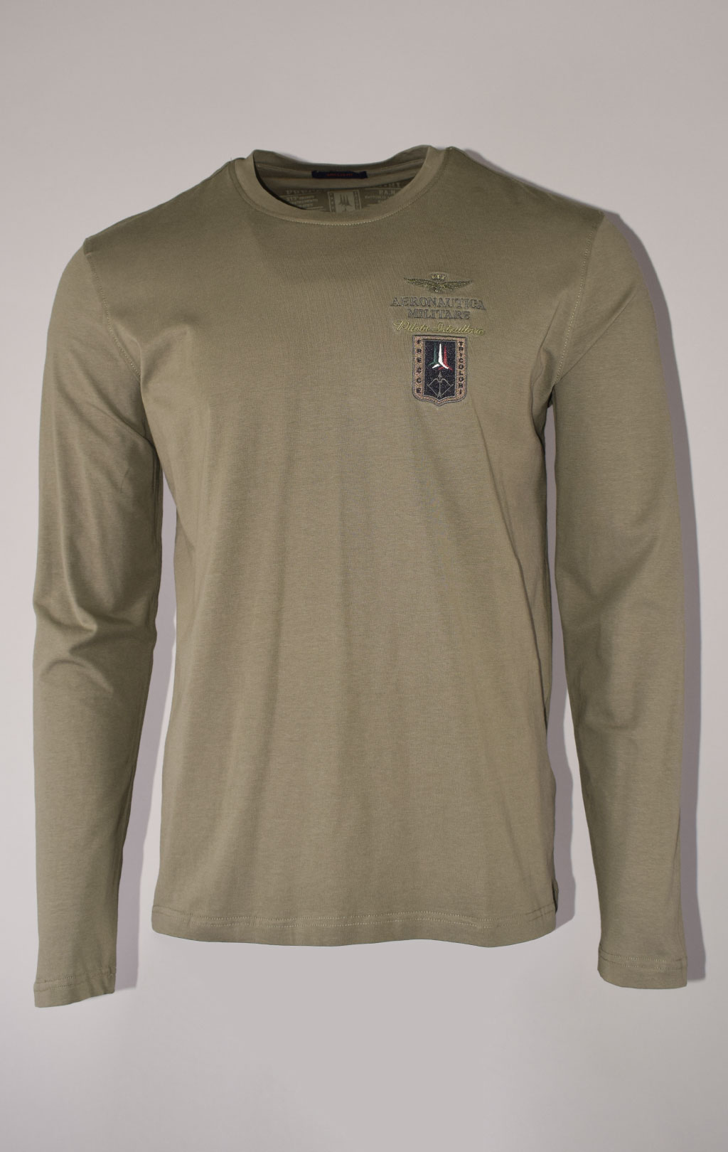 Лонгслив AERONAUTICA MILITARE FW 22/23/BD verde militare (TS 2003) 