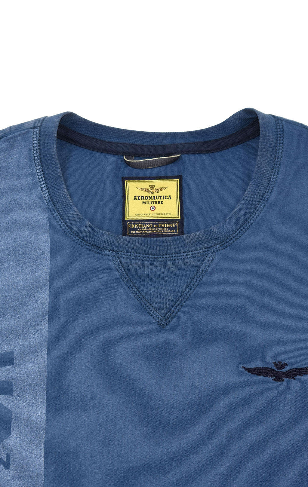 Футболка AERONAUTICA MILITARE SS 21/IN azzurro (TS 1818) 