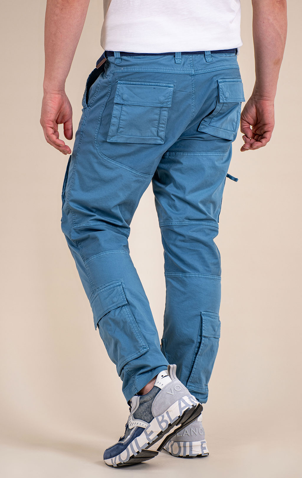 Брюки-карго AERONAUTICA MILITARE ANTI-G SS 26/AL dusty blue (PA 1387) 