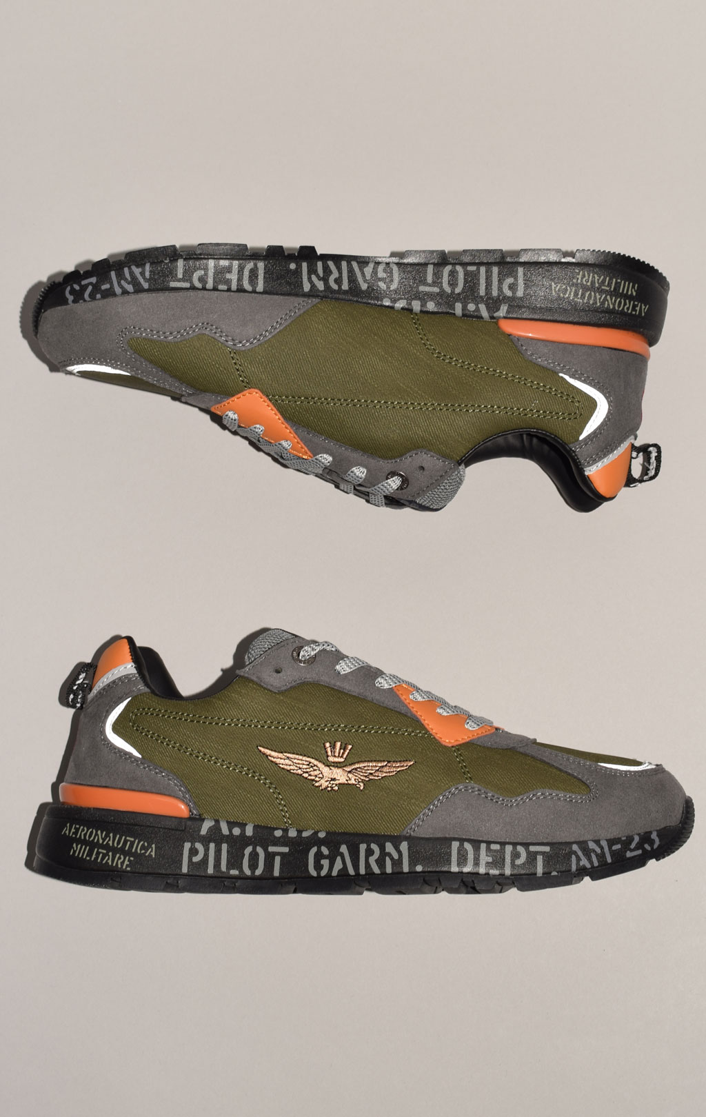 Кроссовки AERONAUTICA MILITARE FW 23/24 m/CN green/grey (SC 214)