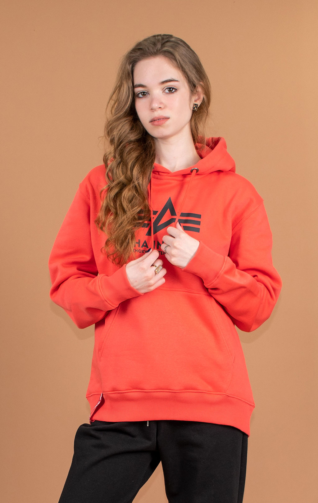 Толстовка ALPHA INDUSTRIES BASIC HOODY radiant red 