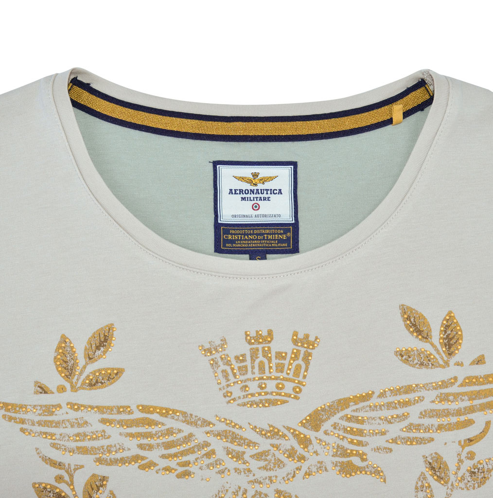 Женская футболка AERONAUTICA MILITARE sand (TS 1492) 