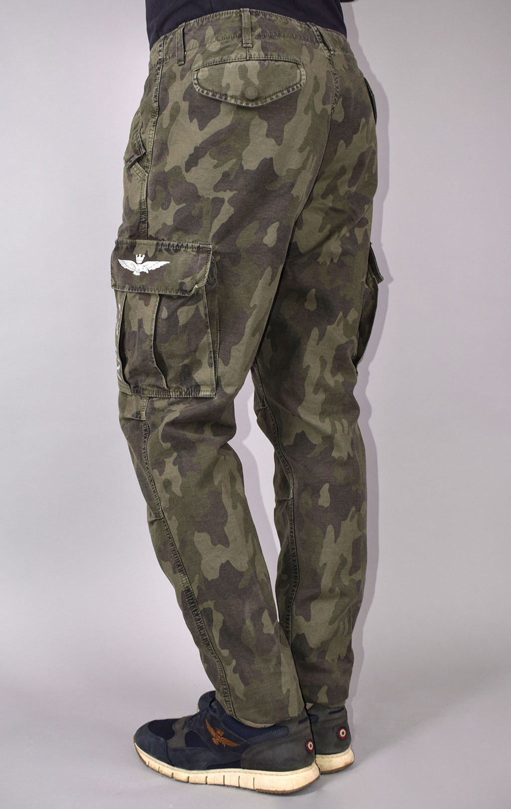 Брюки-карго AERONAUTICA MILITARE FW 19/20 verde camouflage (PA 1353) 