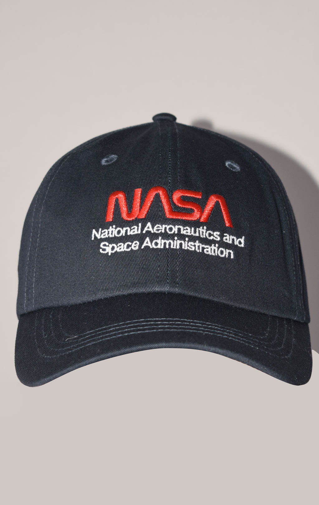 Бейсболка ALPHA INDUSTRIES NASA WORM LOGO CAP SS 23 replica blue 