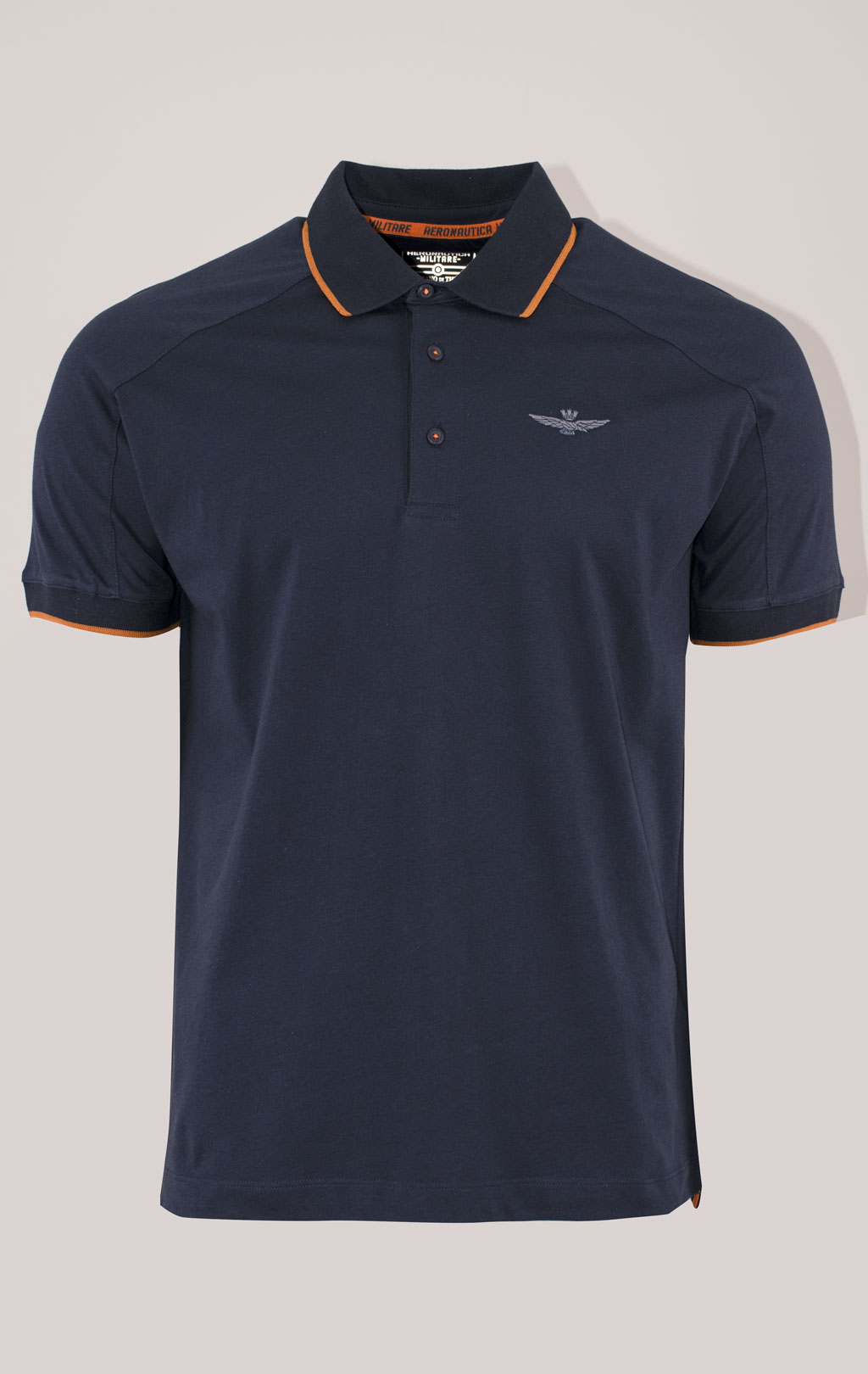 Футболка-поло AERONAUTICA MILITARE SS 24 m/TR blue navy (PO 1767) 