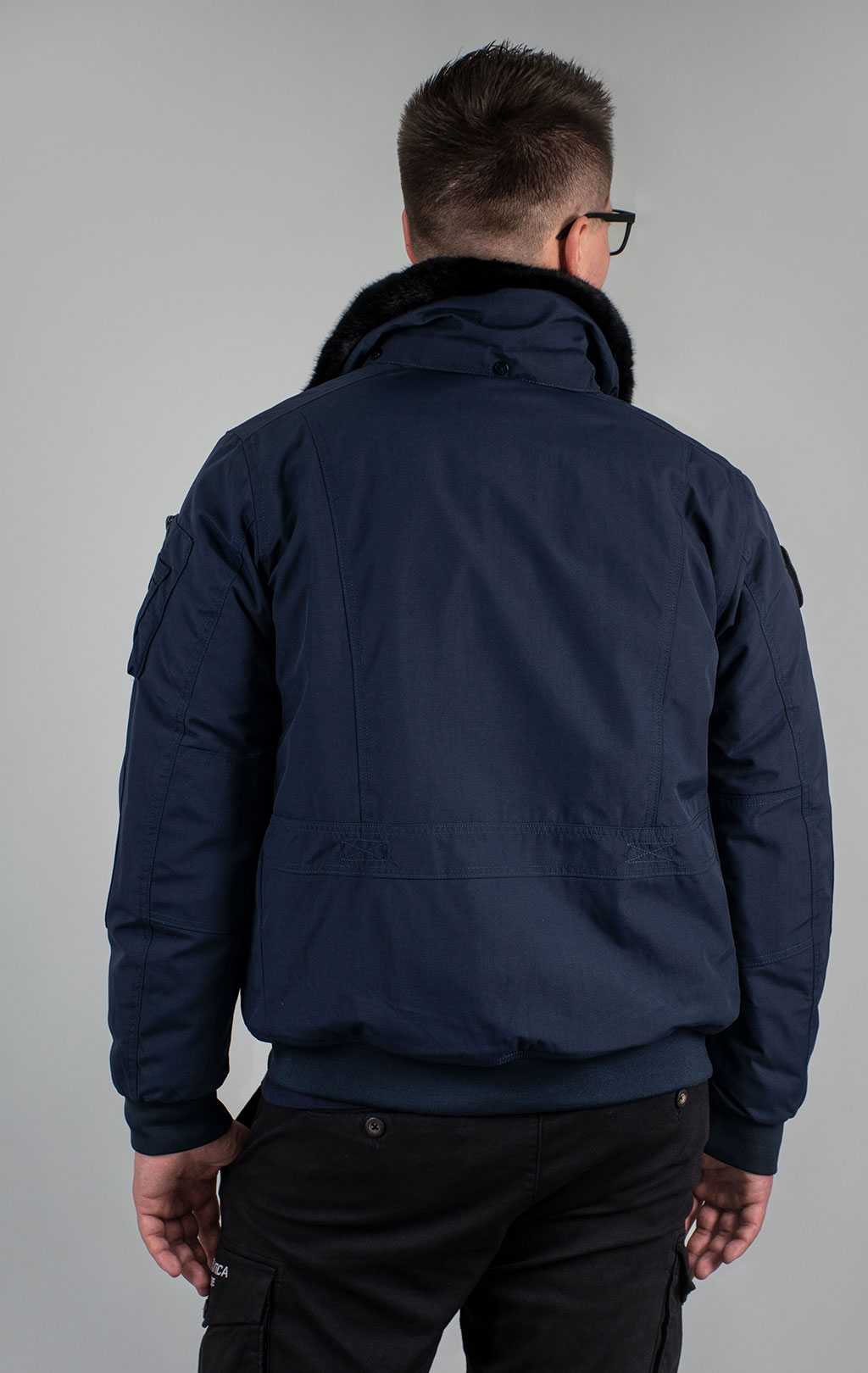 Куртка-пилот AERONAUTICA MILITARE big size FW 24/25/BD dark blue (AB 2106) 