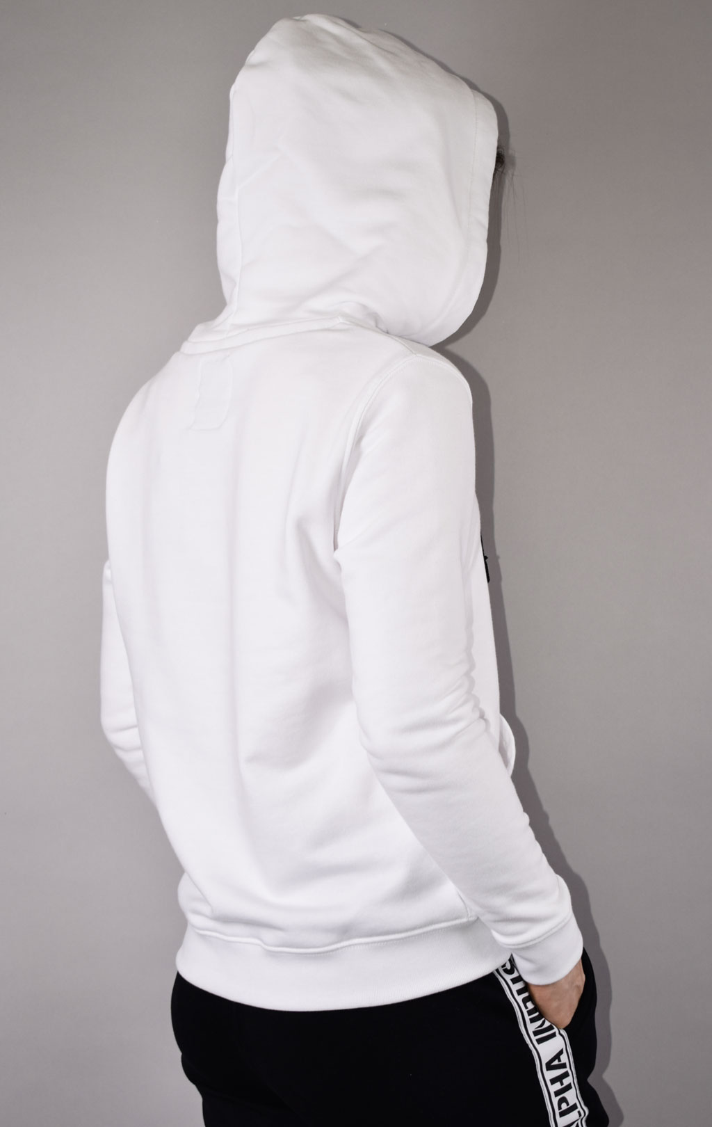 Женская толстовка ALPHA INDUSTRIES NEW BASIC HOODY white 